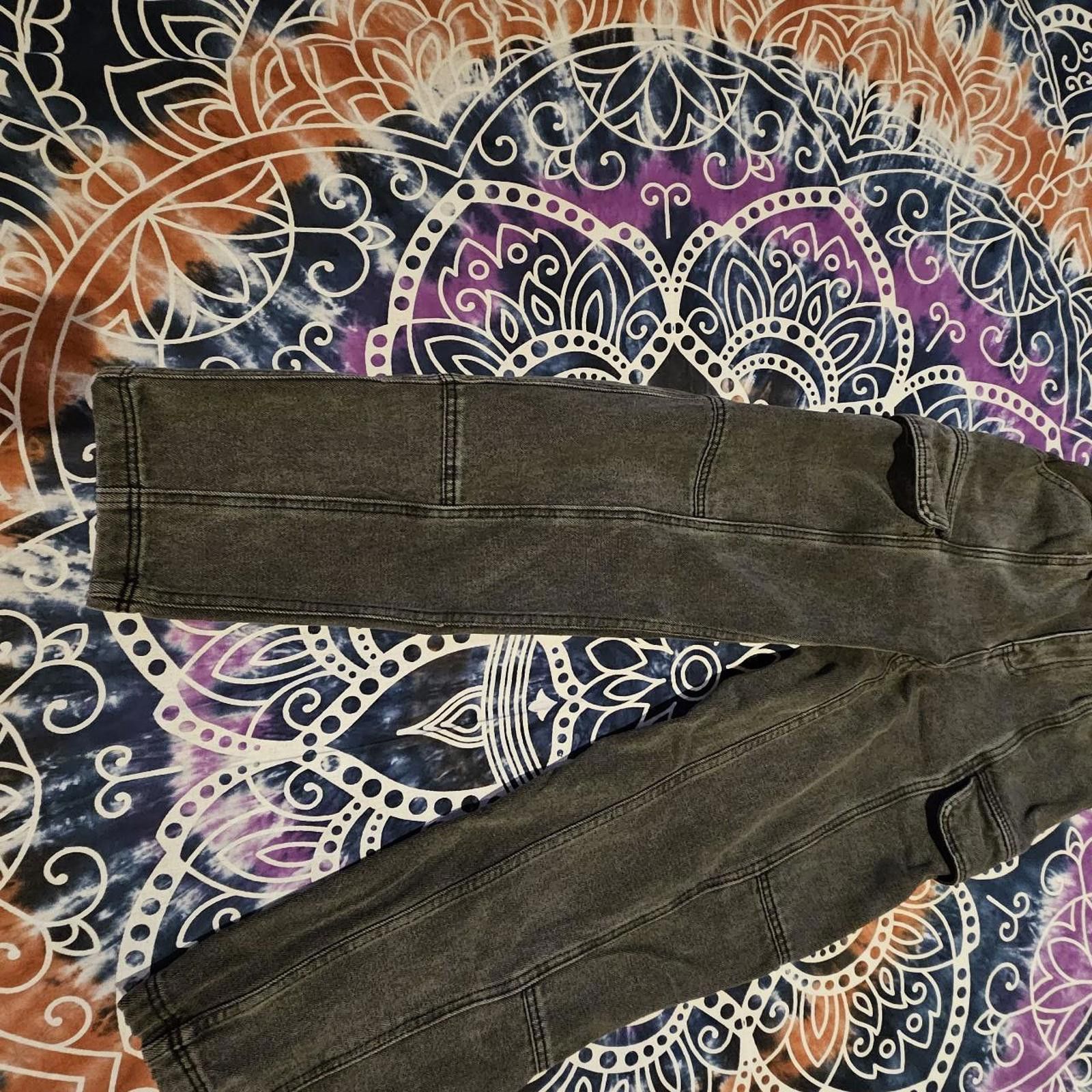 Designer Simple Society Junior's Black Jeans Size 28" / US 6 / IT 42 - 2 Thumbnail