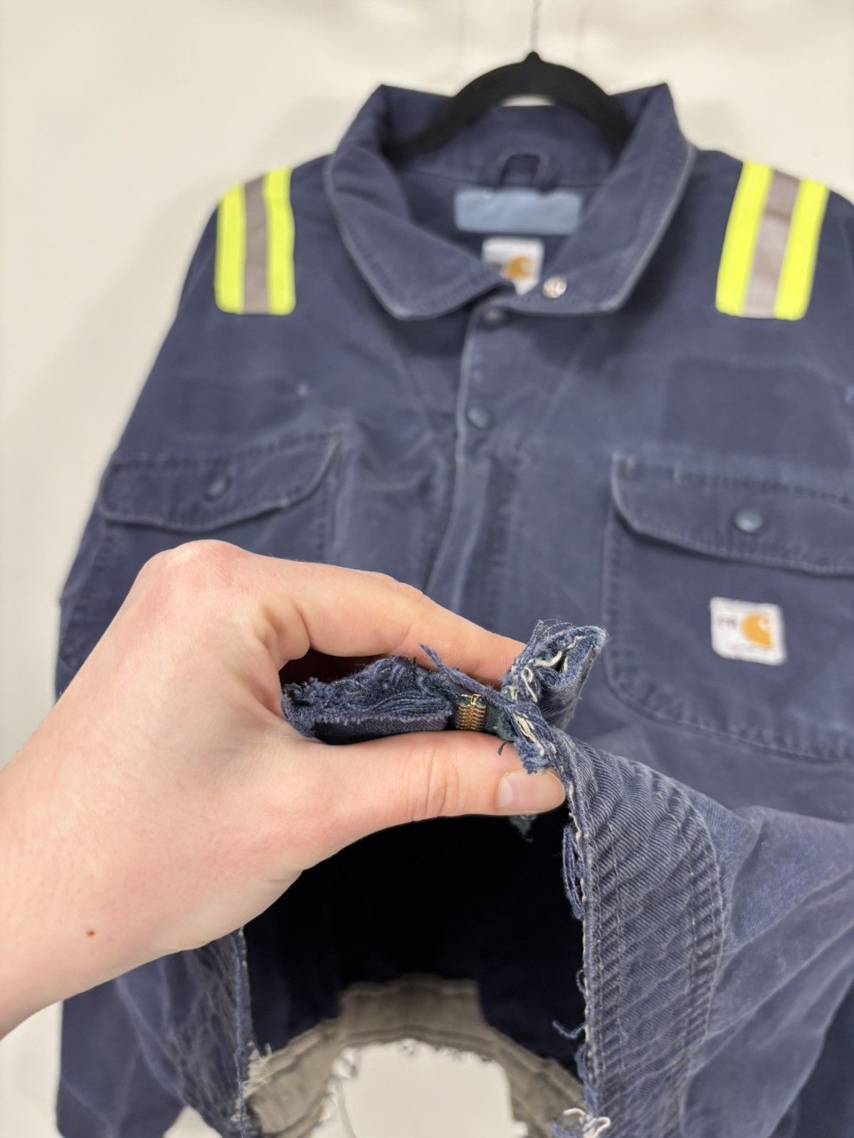Carhartt Vintage Carhartt Flame Resistant Hype Boxy Cropped Jacket Size US XXL / EU 58 / 5 - 11 Thumbnail