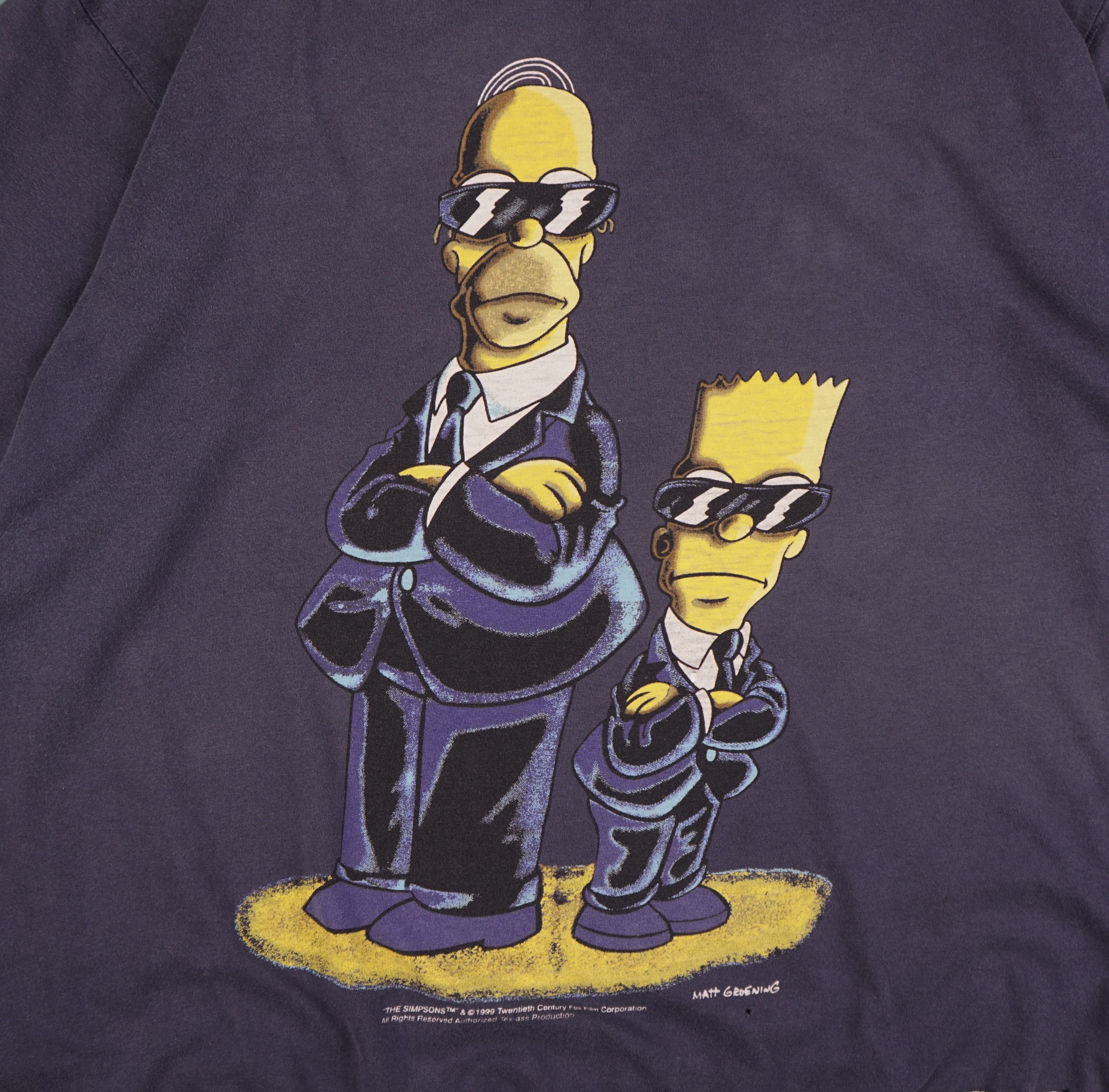 vintage-1999-bart-and-homer-simpsons-t-shirt-fbi-agents-grailed