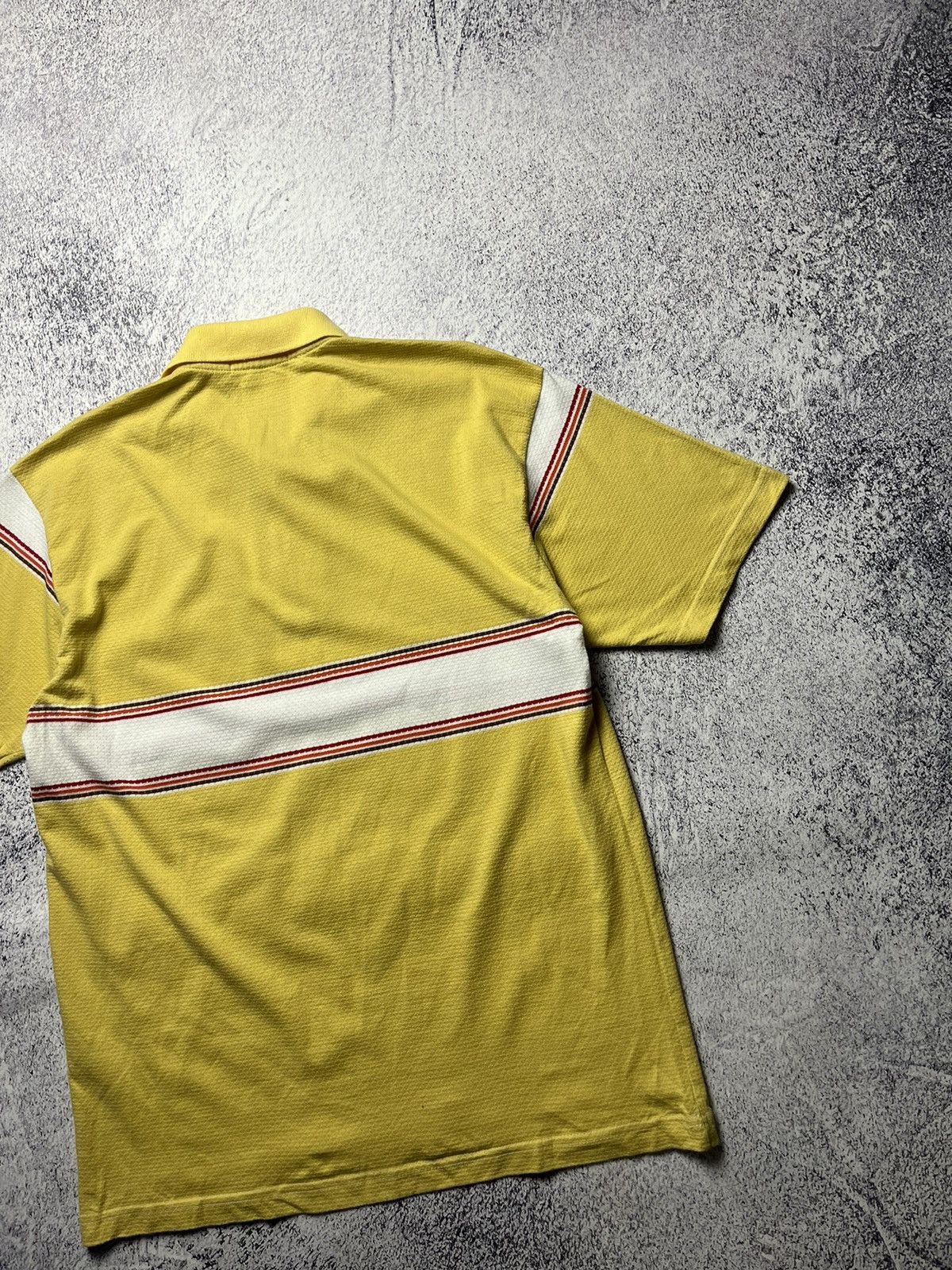Lacoste Vintage Lacoste Polo Yellow Logo Rare Size L Size US L / EU 52-54 / 3 - 17 Thumbnail
