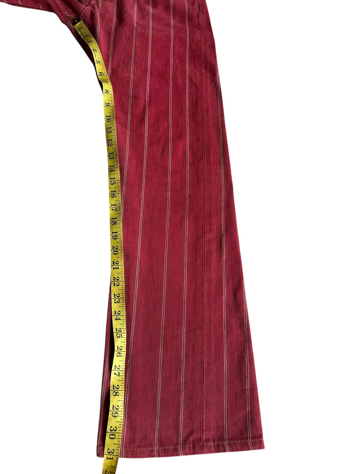 Kapital VINTAGE EDWIN 505 SELVEDGE STRIPE FLARE DENIM JEANS Size US 29 - 16 Thumbnail
