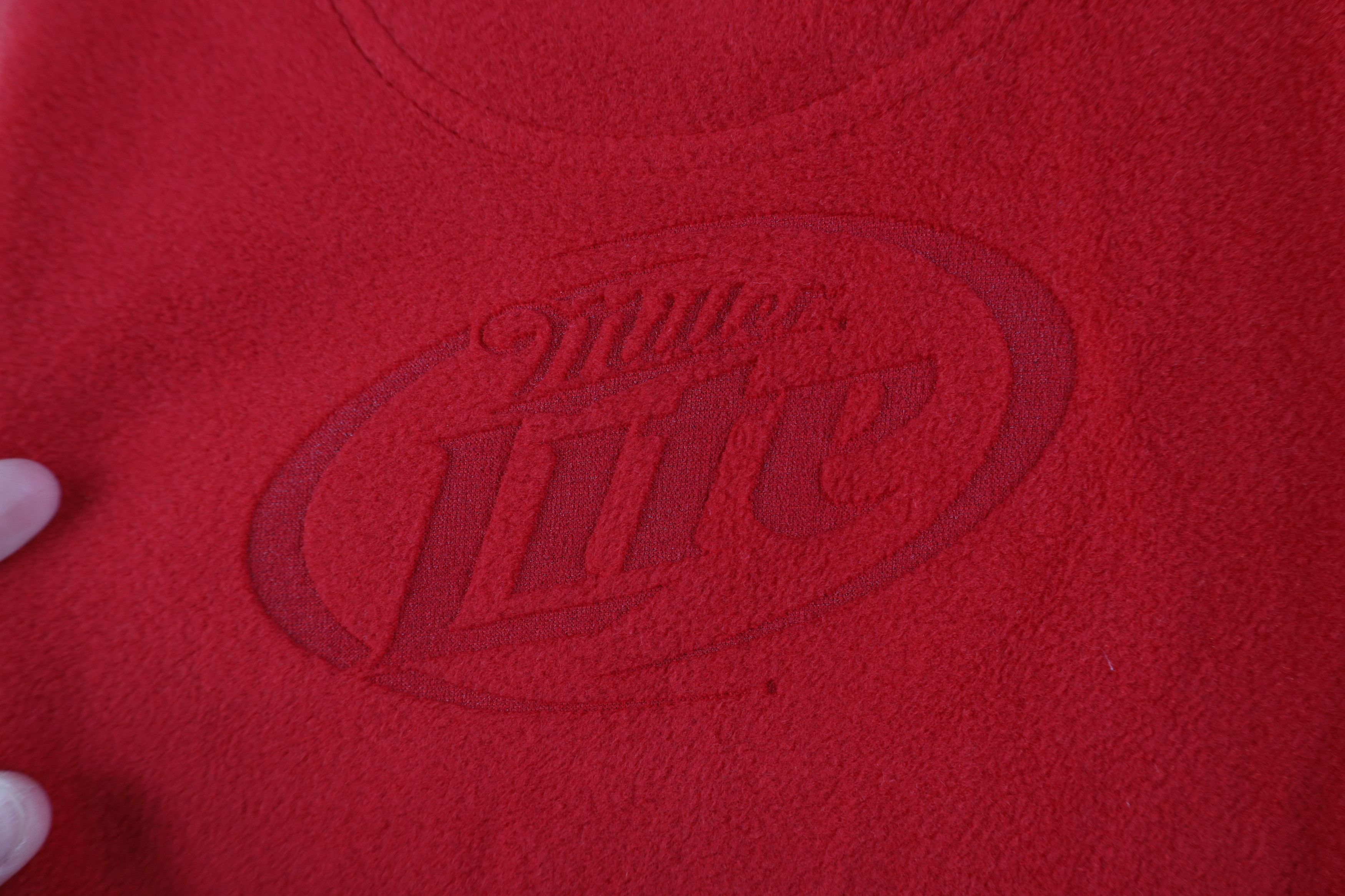 Vintage Vintage 90s Y2K Beer Detroit Red Wings Hockey Fleece Jacket Size US XL / EU 56 / 4 - 12 Thumbnail