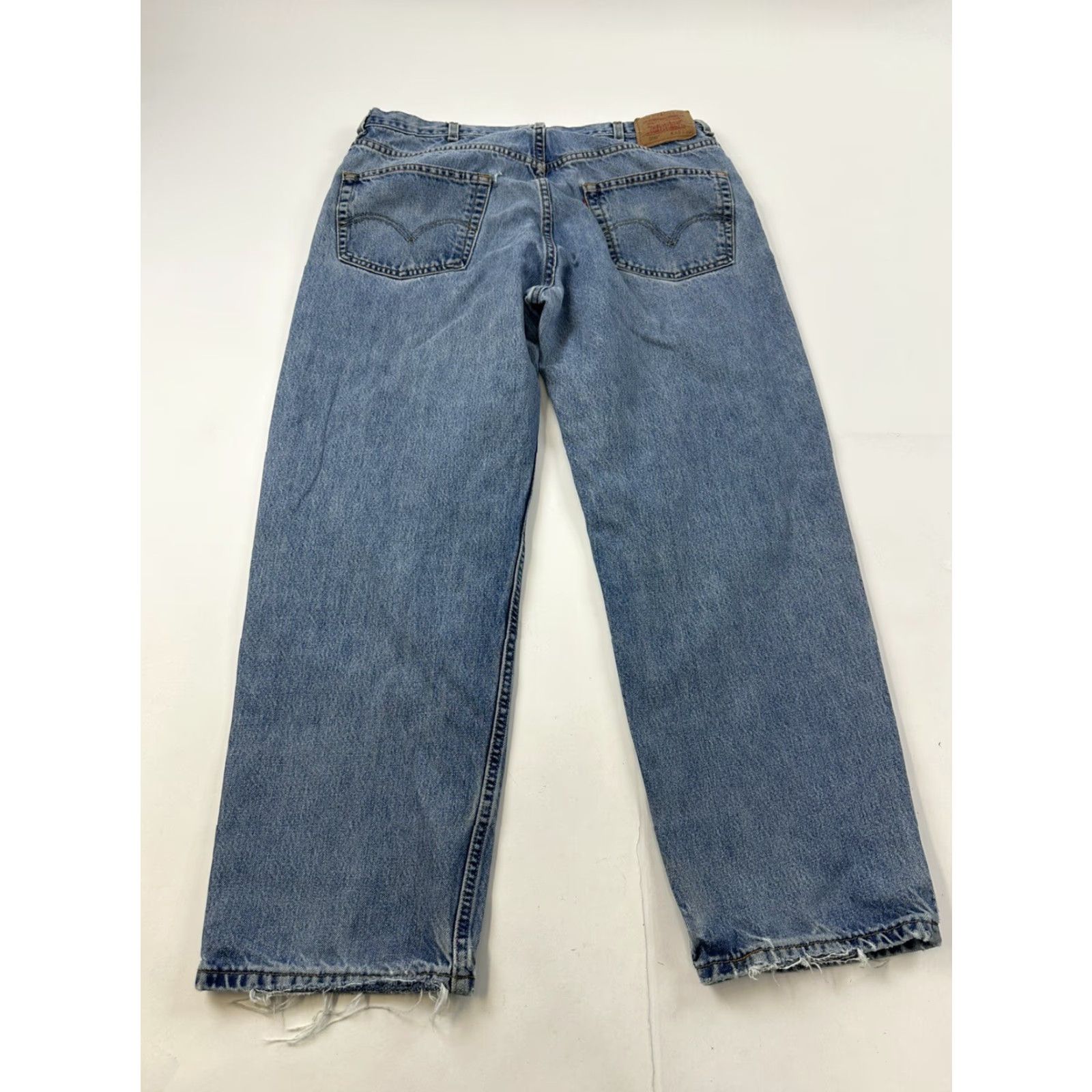 Levi's VINTAGE Levi's 550 Jeans Men 36x29 Blue 100% Cotton Relaxed Tapered Red Tab Mens Size US 36 / EU 52 - 2 Thumbnail