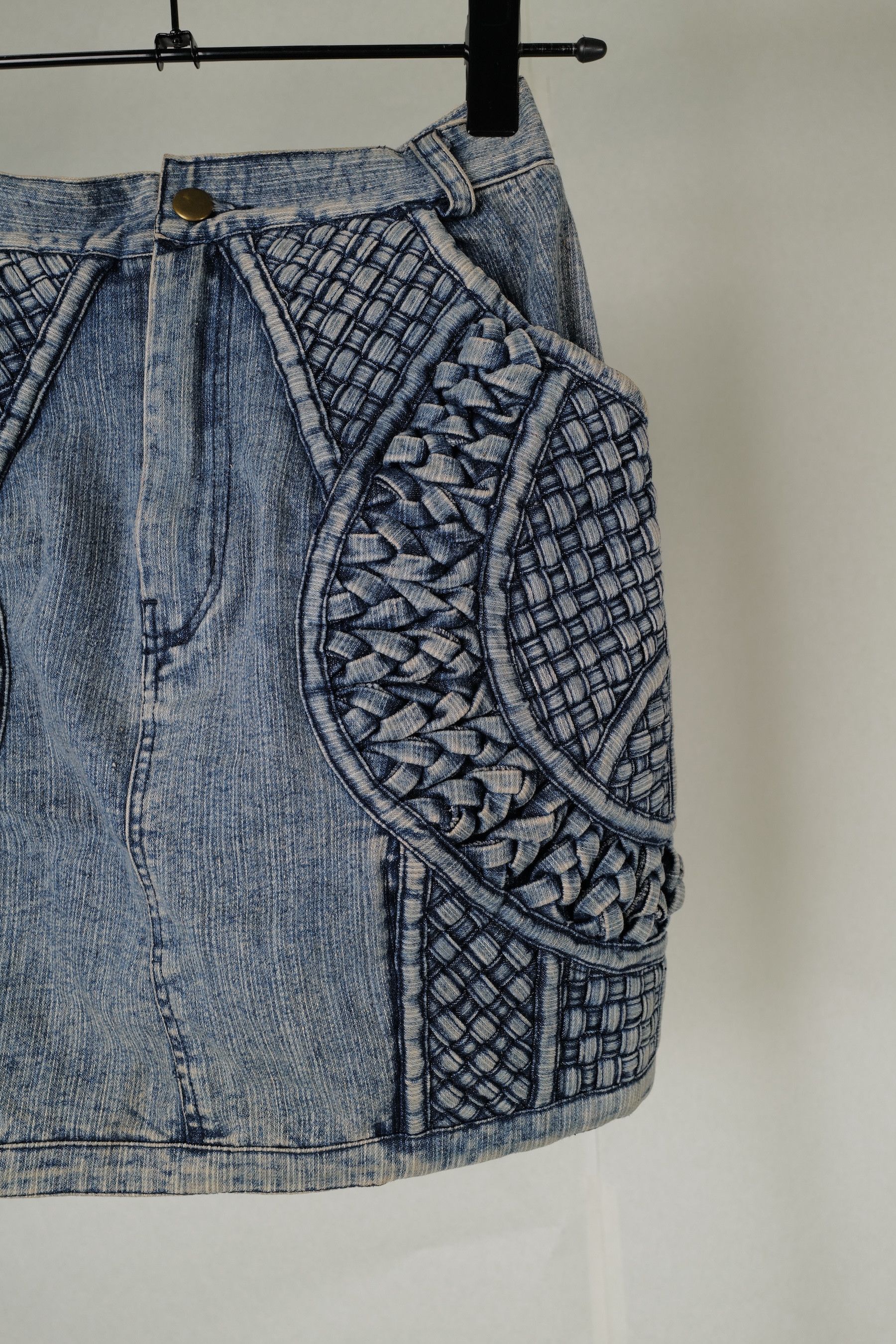 KTZ KTZ PLEATED DENIM SKIRT XS Size 27" / US 4 / IT 40 - 11 Thumbnail