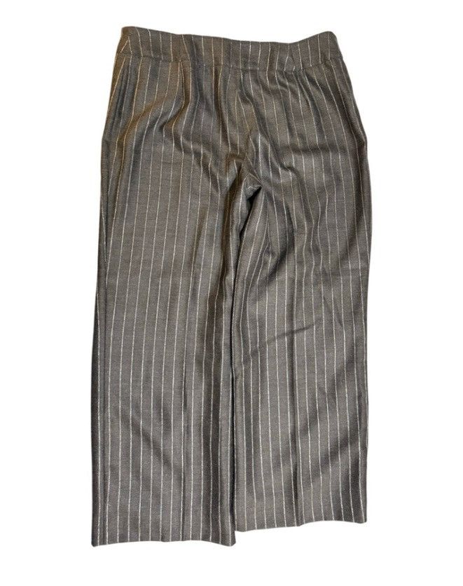 Armani Collezioni Armani Collezioni Pinstripe Wool-Blend Pants Size 16 (52 IT) Size 38" / US 16 / IT 52 - 2 Thumbnail