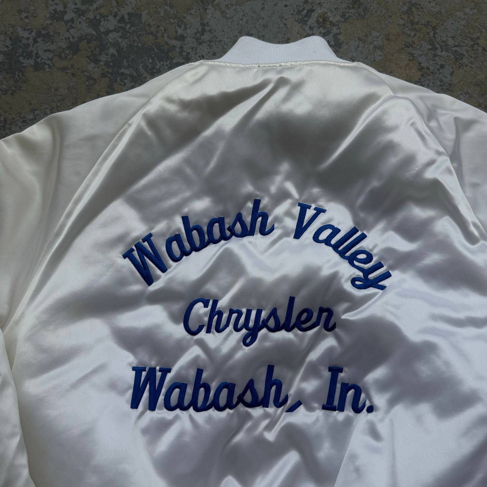 Vintage 80’s Wabash Valley Chrysler Satin Bomber Jacket L Size US L / EU 52-54 / 3 - 2 Thumbnail