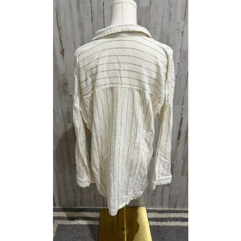 Eileen Fisher Eileen Fisher Tunic Shirt Womens S/M Ivory Button Front Size M / US 6-8 / IT 42-44 - 6 Thumbnail