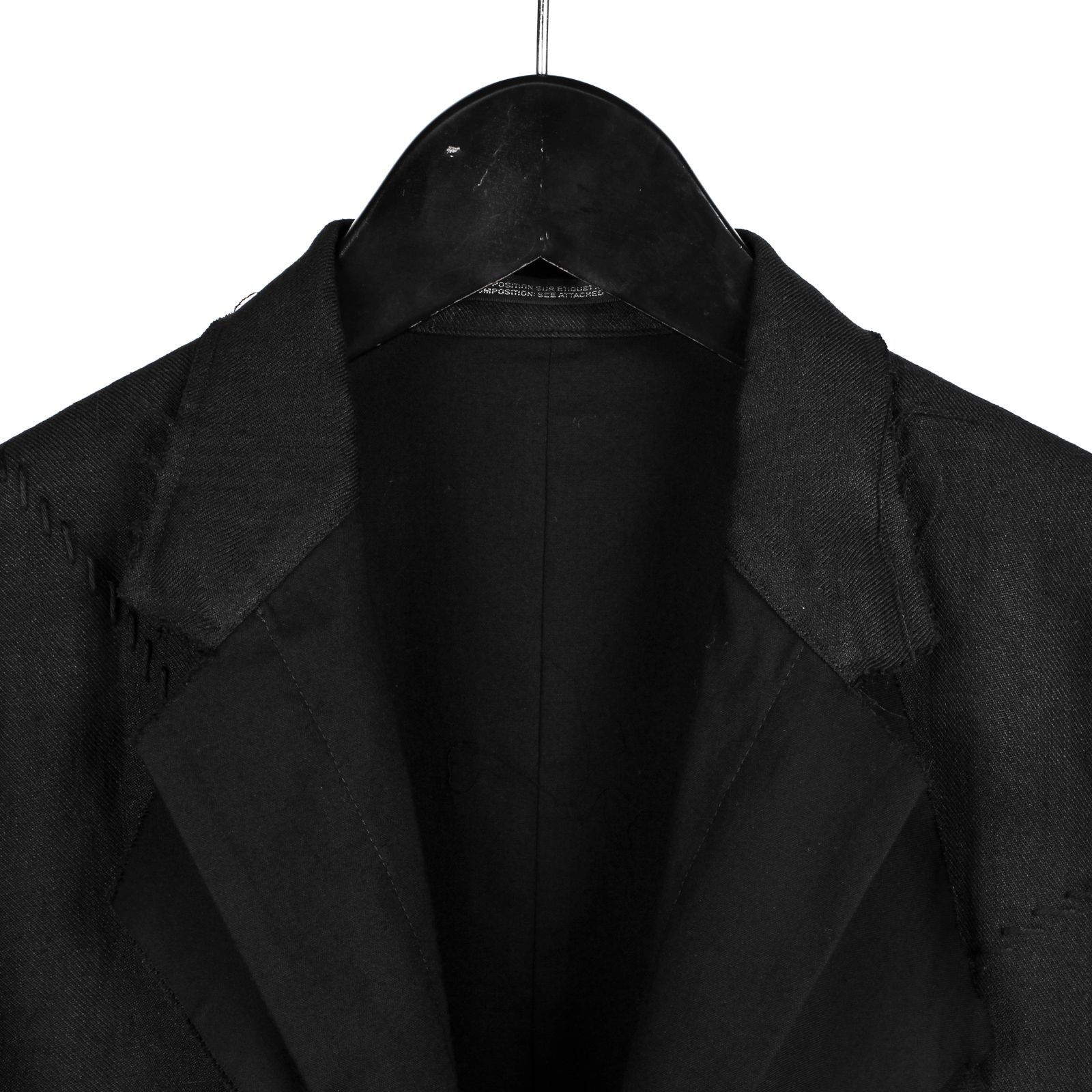 Yohji Yamamoto Triple Cut Linen Rayon Twill Tailored Jacket