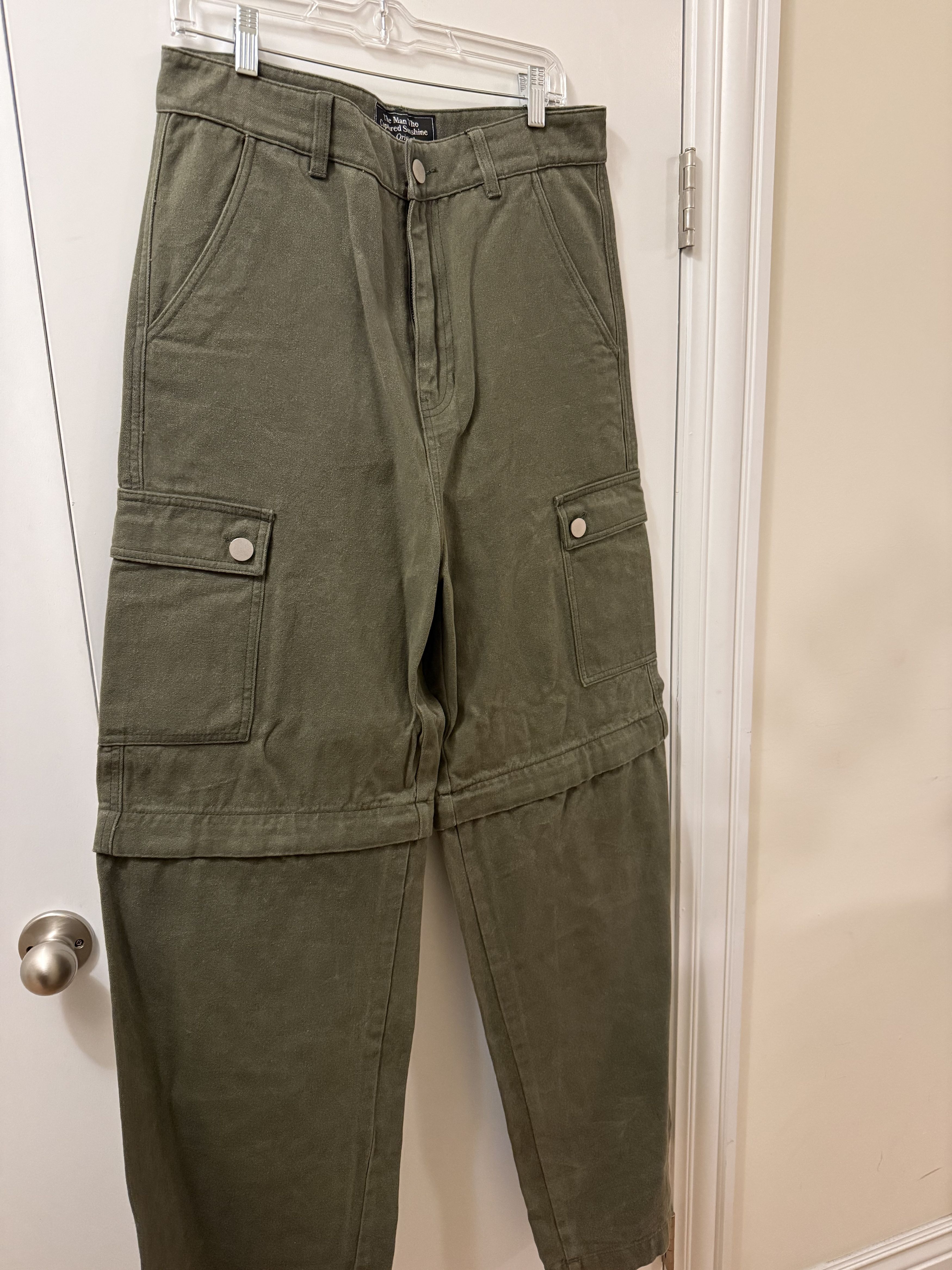 Other Man Who Captured Sunshine Zip-Off Wax Cargo Pants / Shorts Size US 34 / EU 50 - 1 Thumbnail
