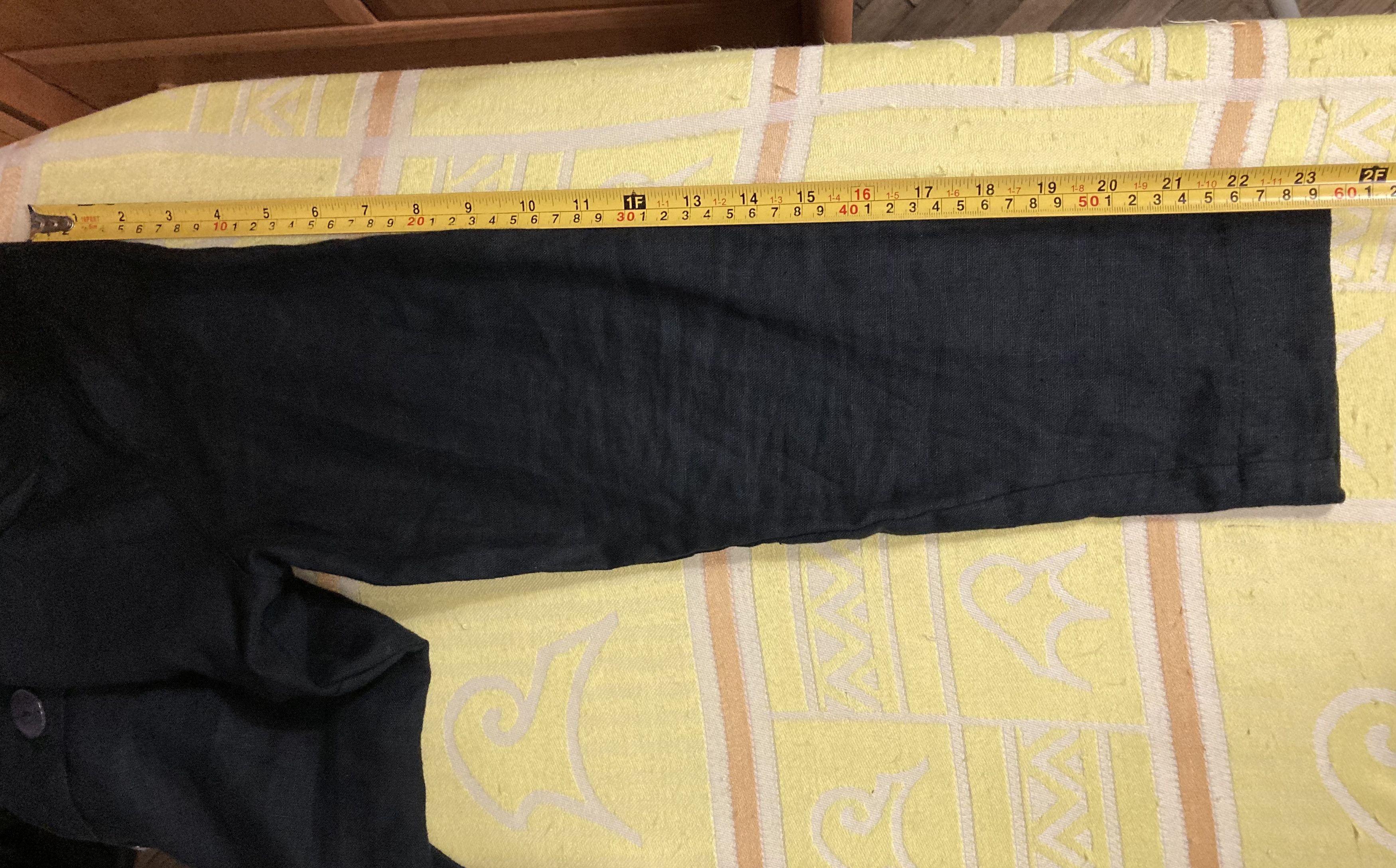 Vintage Avant Garde Linen Coat by Bitte Kai Rand Copenhagen Black Size M / US 6-8 / IT 42-44 - 13 Thumbnail