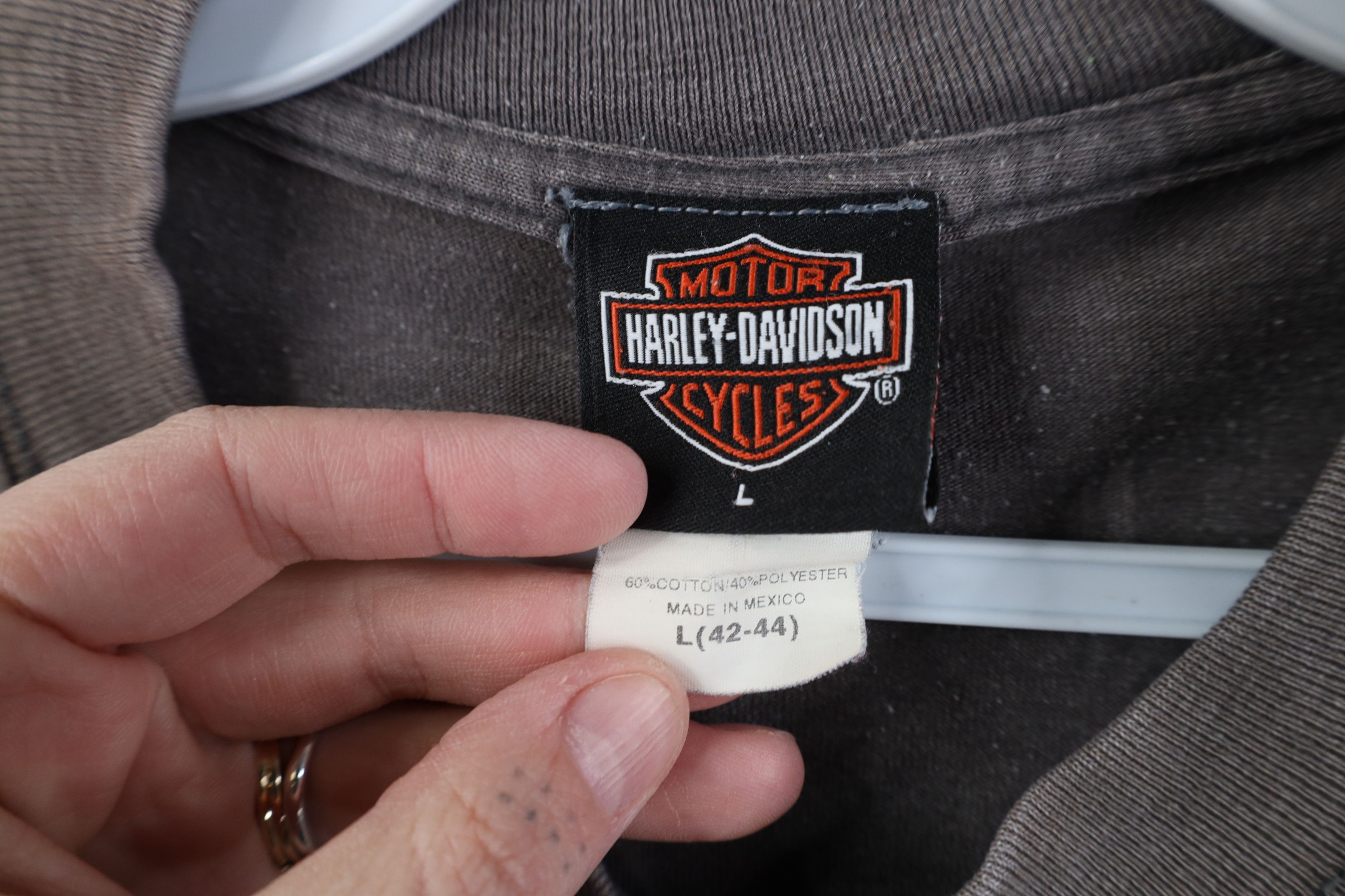 Harley Davidson Vintage Y2K 2001 Harley Davidson Maui Hawaii T-Shirt Gray Size US L / EU 52-54 / 3 - 8 Thumbnail