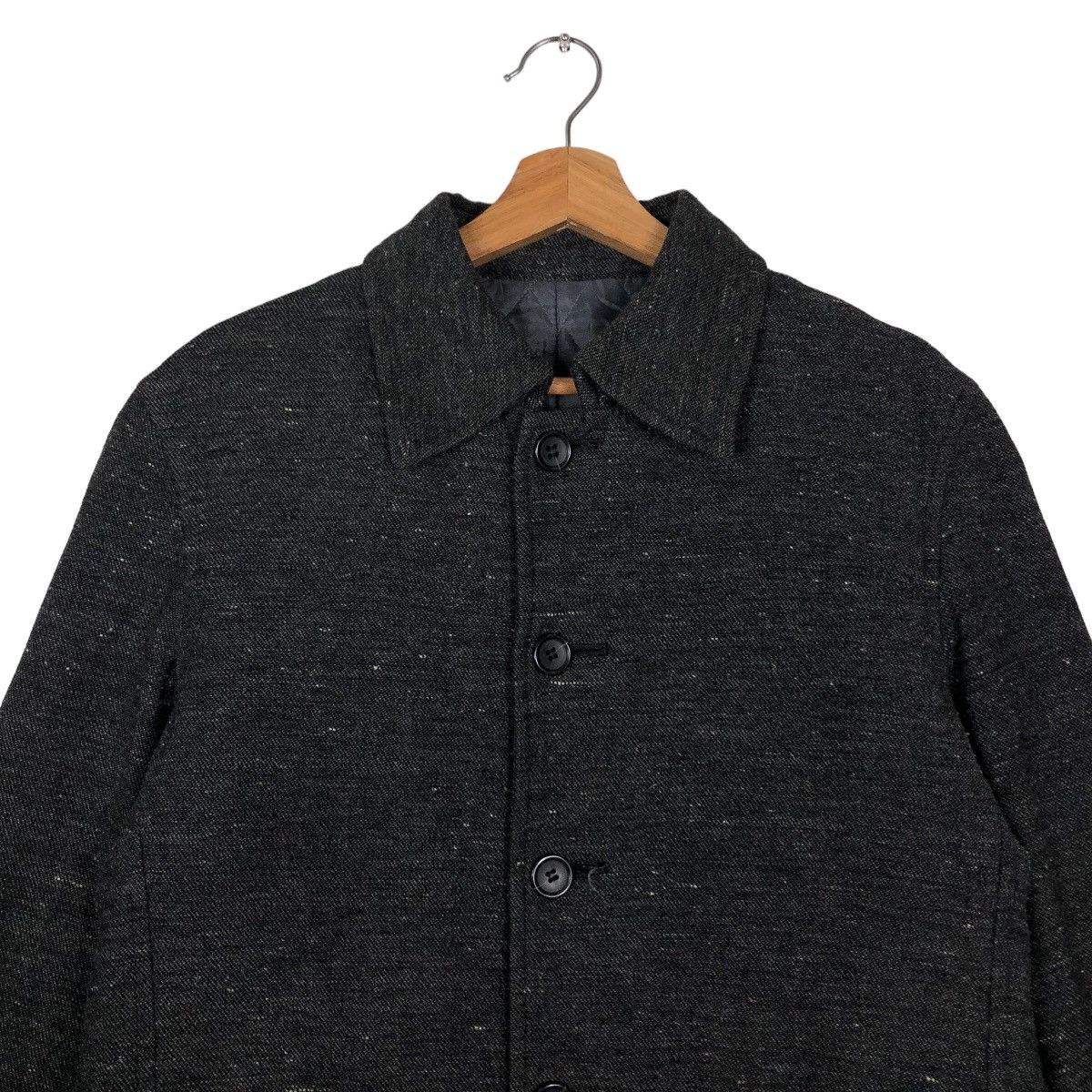 PPFM 🔥Vtg Wool Long Jacket Herringbone PPFM Japan Made Size US M / EU 48-50 / 2 - 3 Thumbnail
