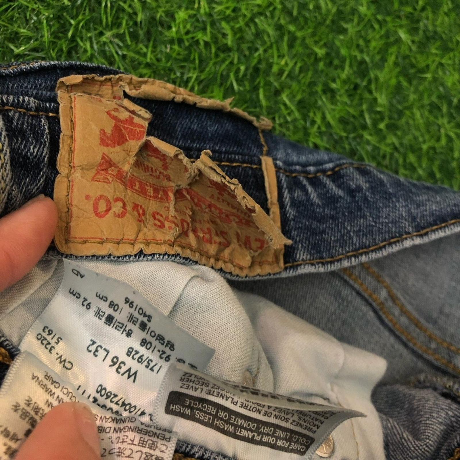 Levi's Men’s Levi & Strauss Straight Leg Blue Denim Jeans Size US 36 / EU 52 - 5 Thumbnail