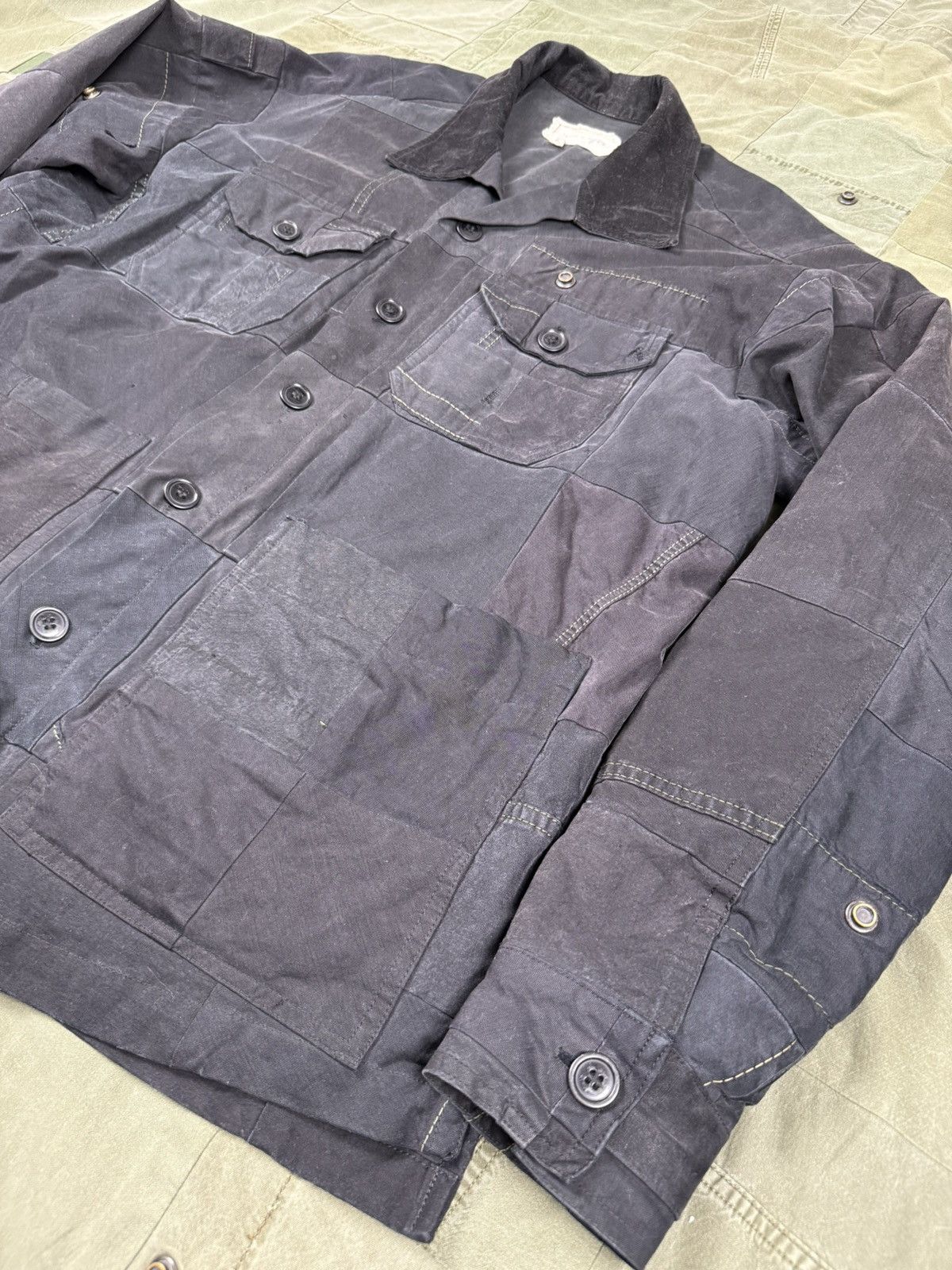 Greg Lauren Tent Scrapwork Boxy Worker Jacket Size US L / EU 52-54 / 3 - 2 Thumbnail
