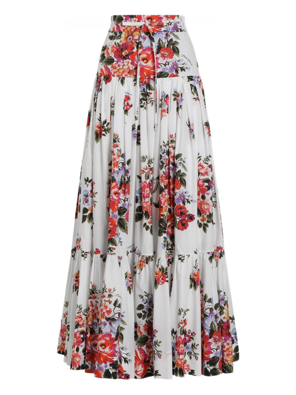 FLOWER PRINT LONG SKIRT