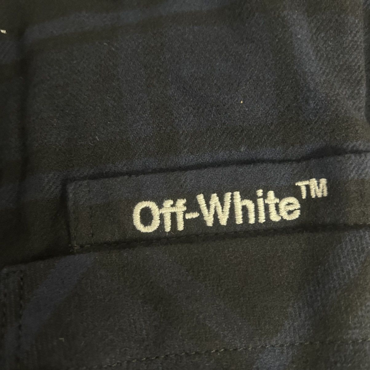 Off-White New Off-White Arrow Button Up Flannel Shirt Size Small Size US S / EU 44-46 / 1 - 4 Thumbnail
