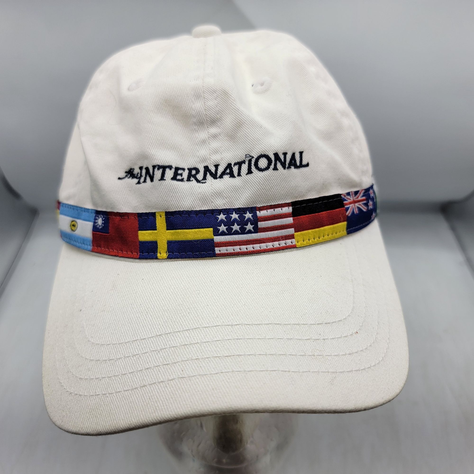 Imperial Castle Pines International Flags White Baseball Hat Cap Outd Size ONE SIZE - 1 Thumbnail