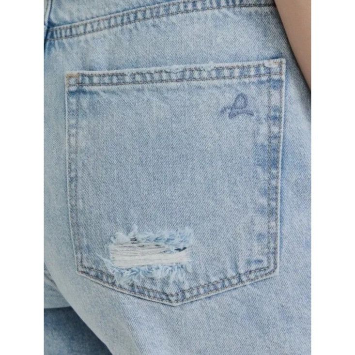 DL1961 DL1961 Emilie High Rise Cut-off Jean Shorts - Light Wash Size 25" / US 0 / IT 36 - 4 Thumbnail