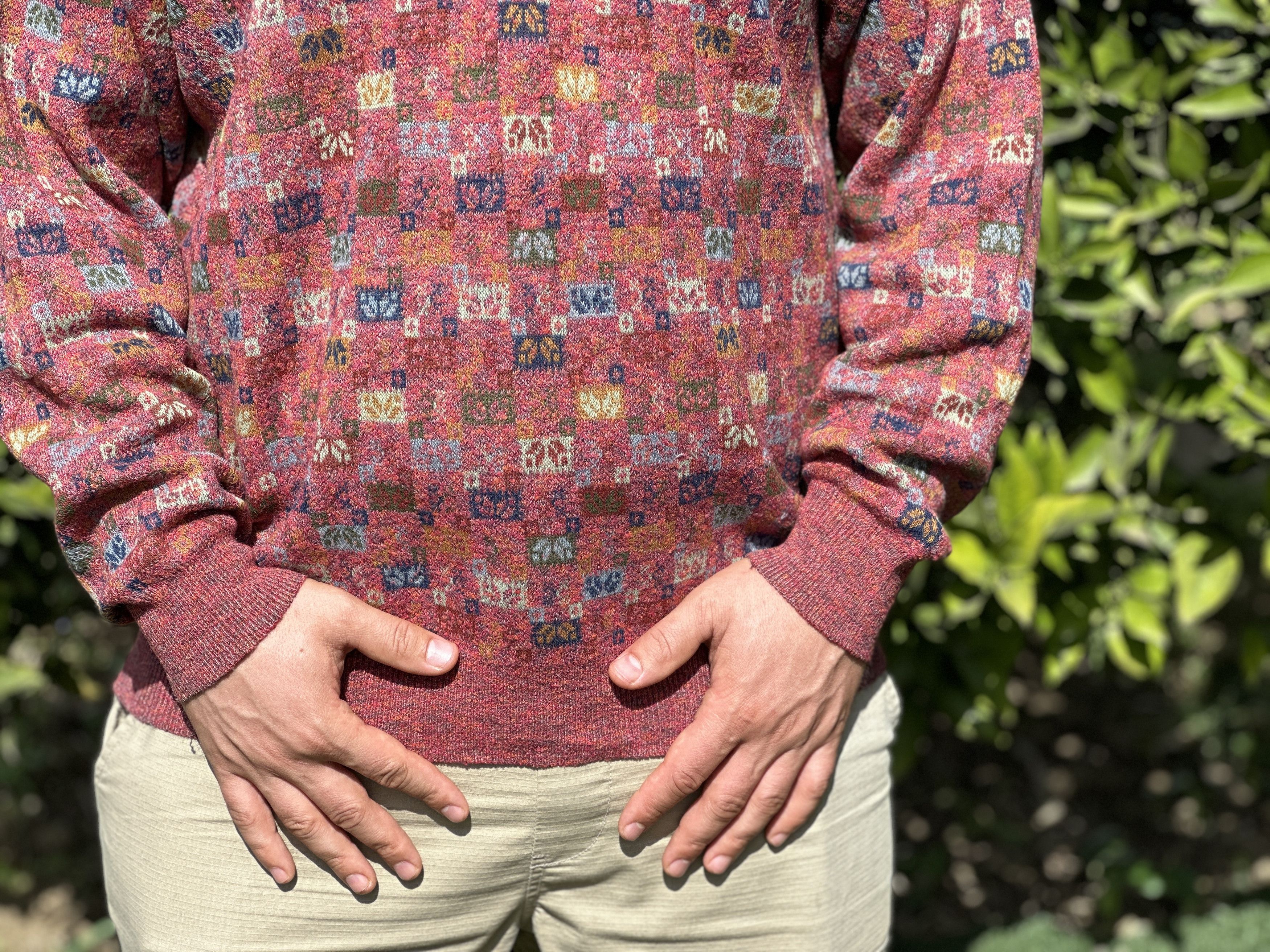 Missoni Rare 1992 Example by Missoni Knit Flowers Sweater Size L 52 Size US L / EU 52-54 / 3 - 9 Thumbnail