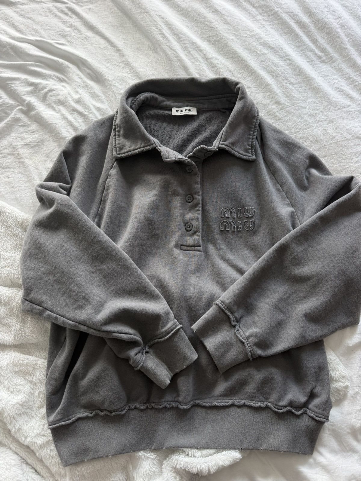 miu miu polo crewneck