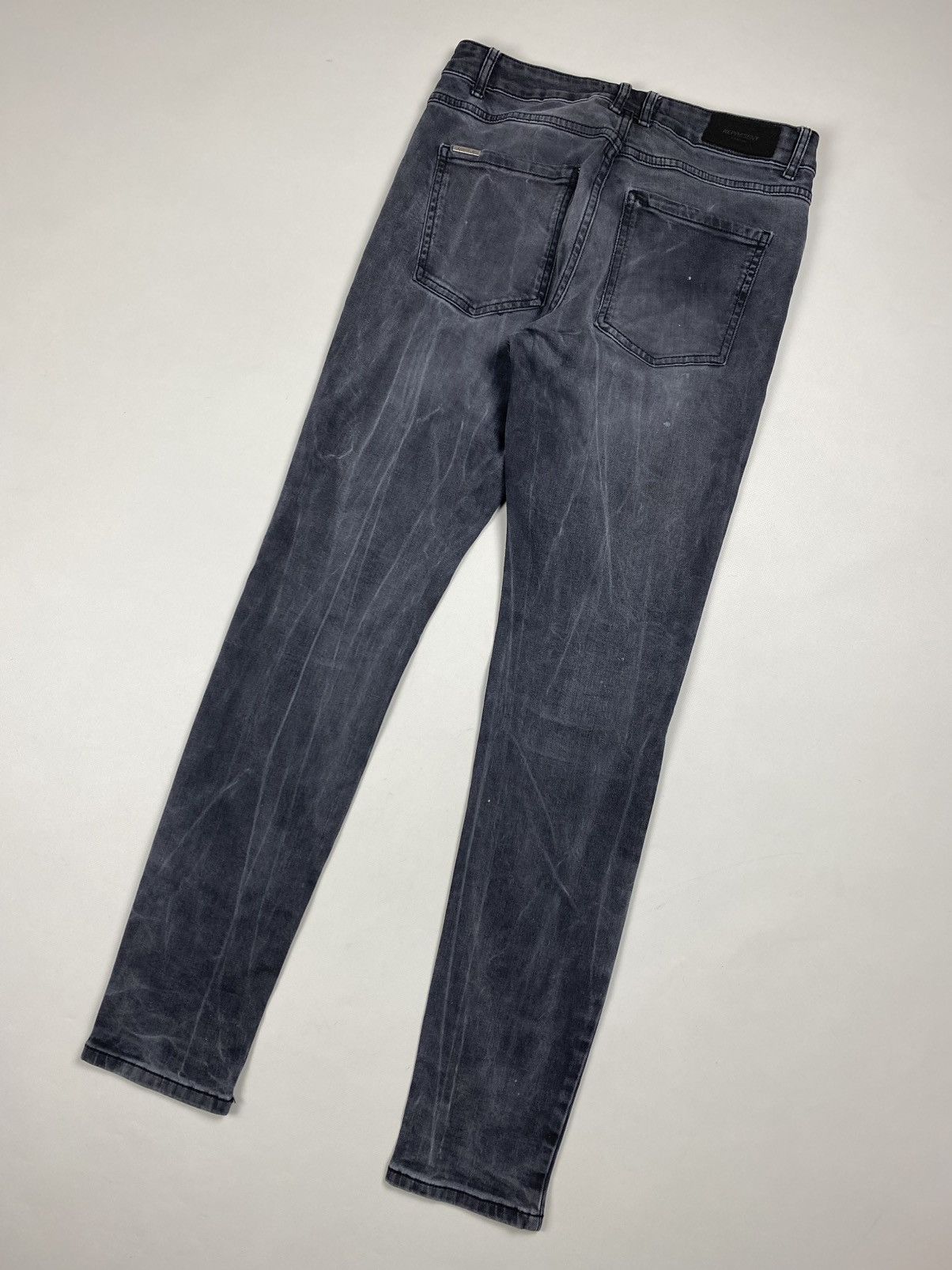 Represent Clo. Represent men’s Repaired Distressed Skinny Denim Jeans Size US 32 / EU 48 - 21 Thumbnail