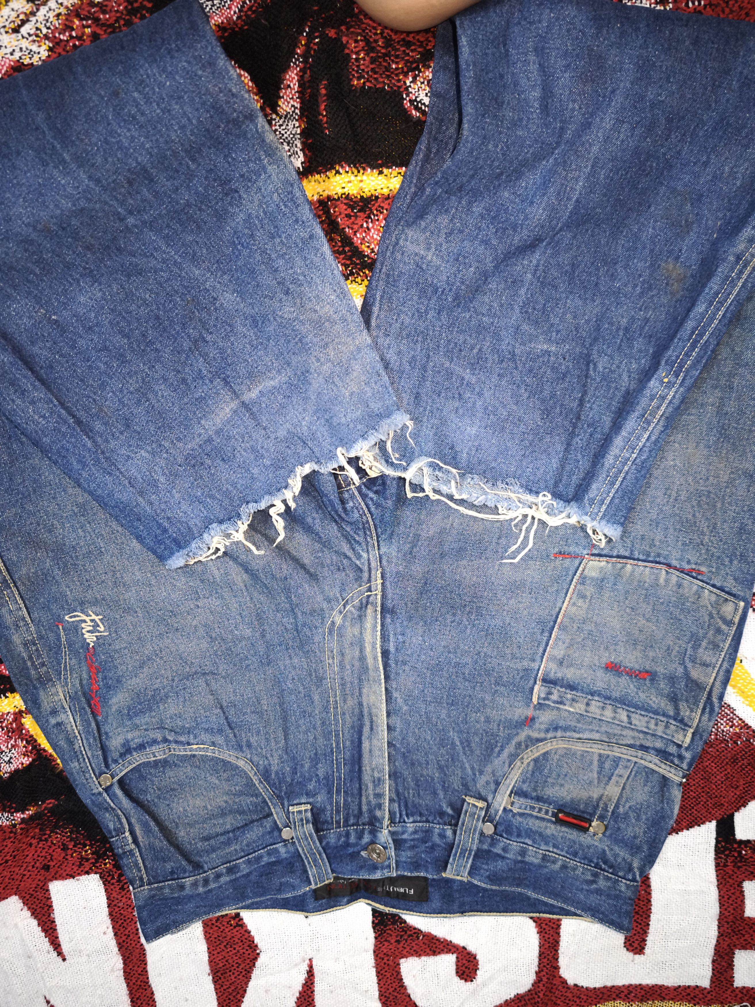 Fubu × Vintage Vintage Fubu Circa Jeans Men Blue Baggy Tappered Denim Size US 32 / EU 48 - 6 Thumbnail