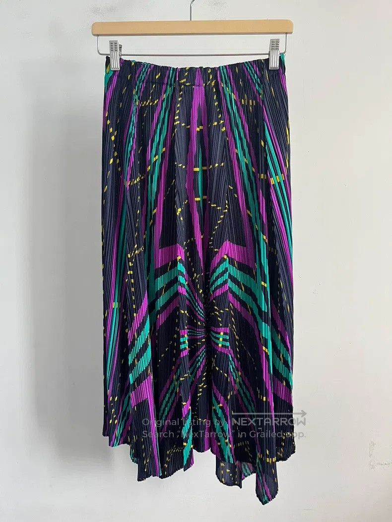 Issey Miyake Issey Miyake Purple Midi Skirt Size 25" / US 0 / IT 36 - 1 Thumbnail