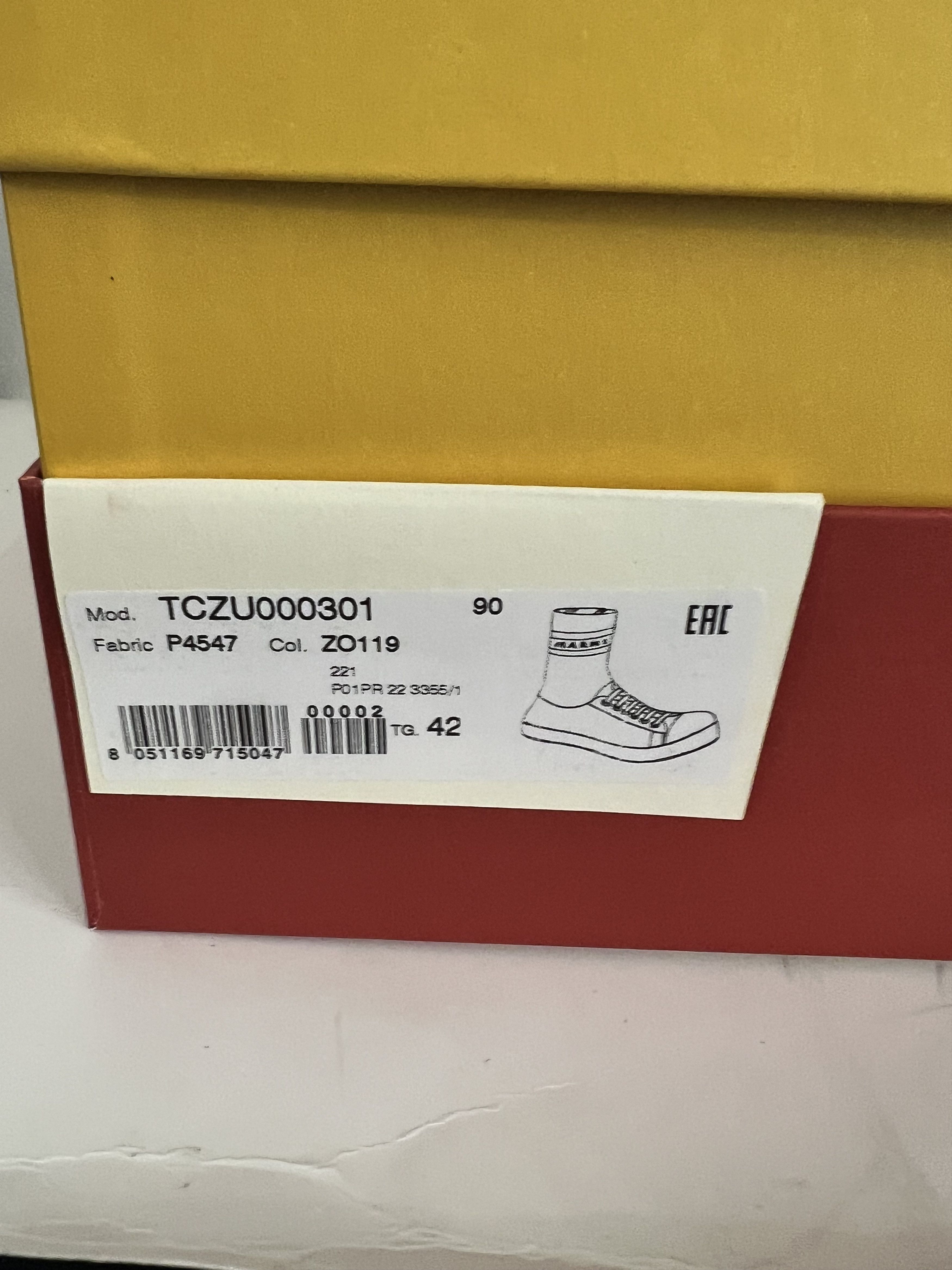 Marni Trompe L’oeil Jacquard High-Top Sneaker Size US 9 / EU 42 - 10 Thumbnail