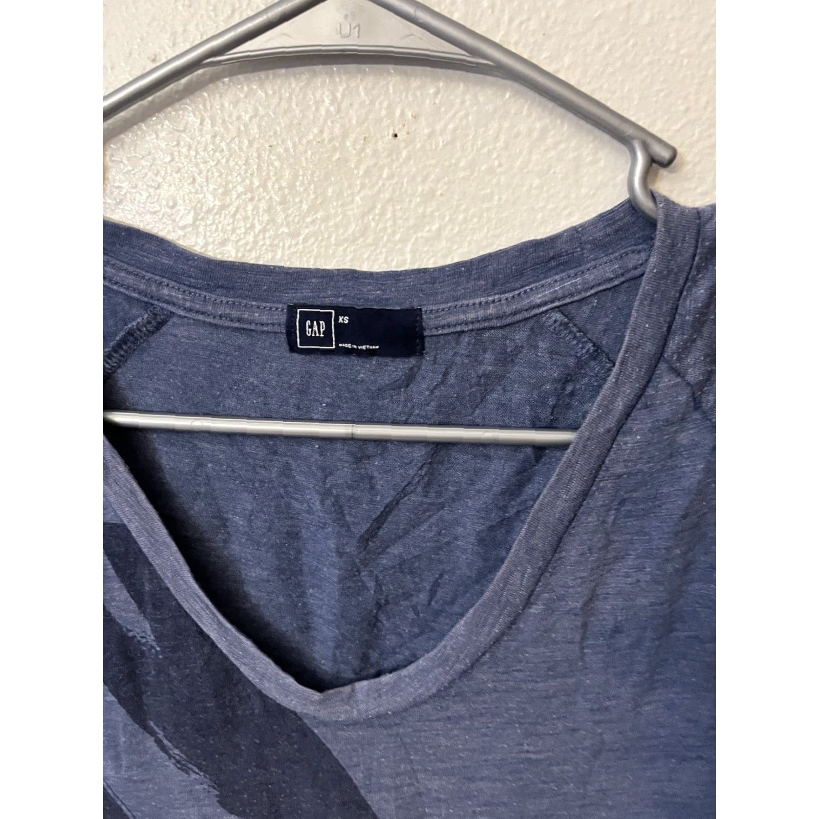 Gap GAP Favorite T-Shirt Blue Long Sleeve XS Graphic Womens Size XS / US 0-2 / IT 36-38 - 2 Thumbnail