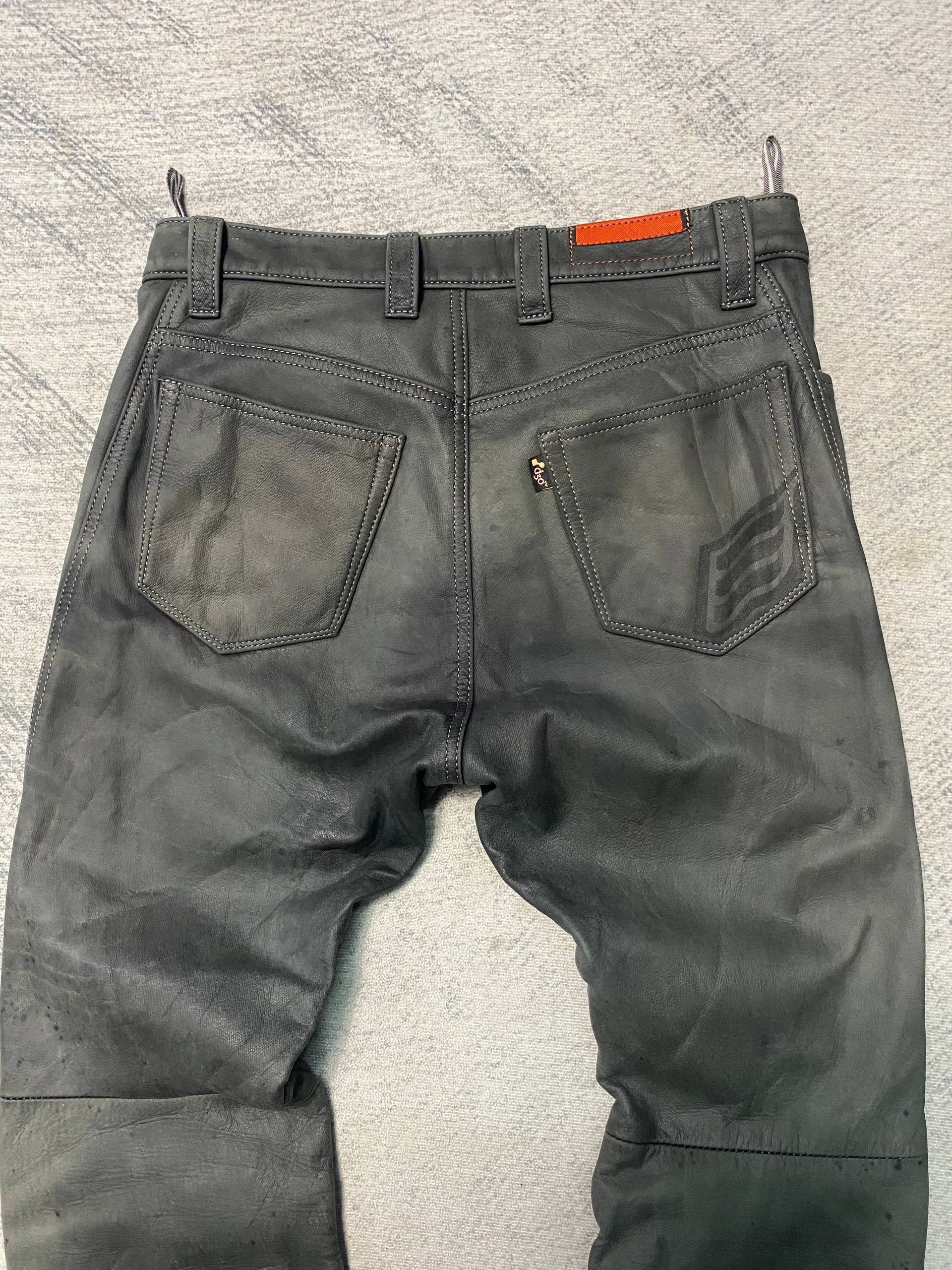 14th Addiction Rare Hyod Vkei Japanese Rock Style Leather Flare Pants Size US 30 / EU 46 - 10 Thumbnail