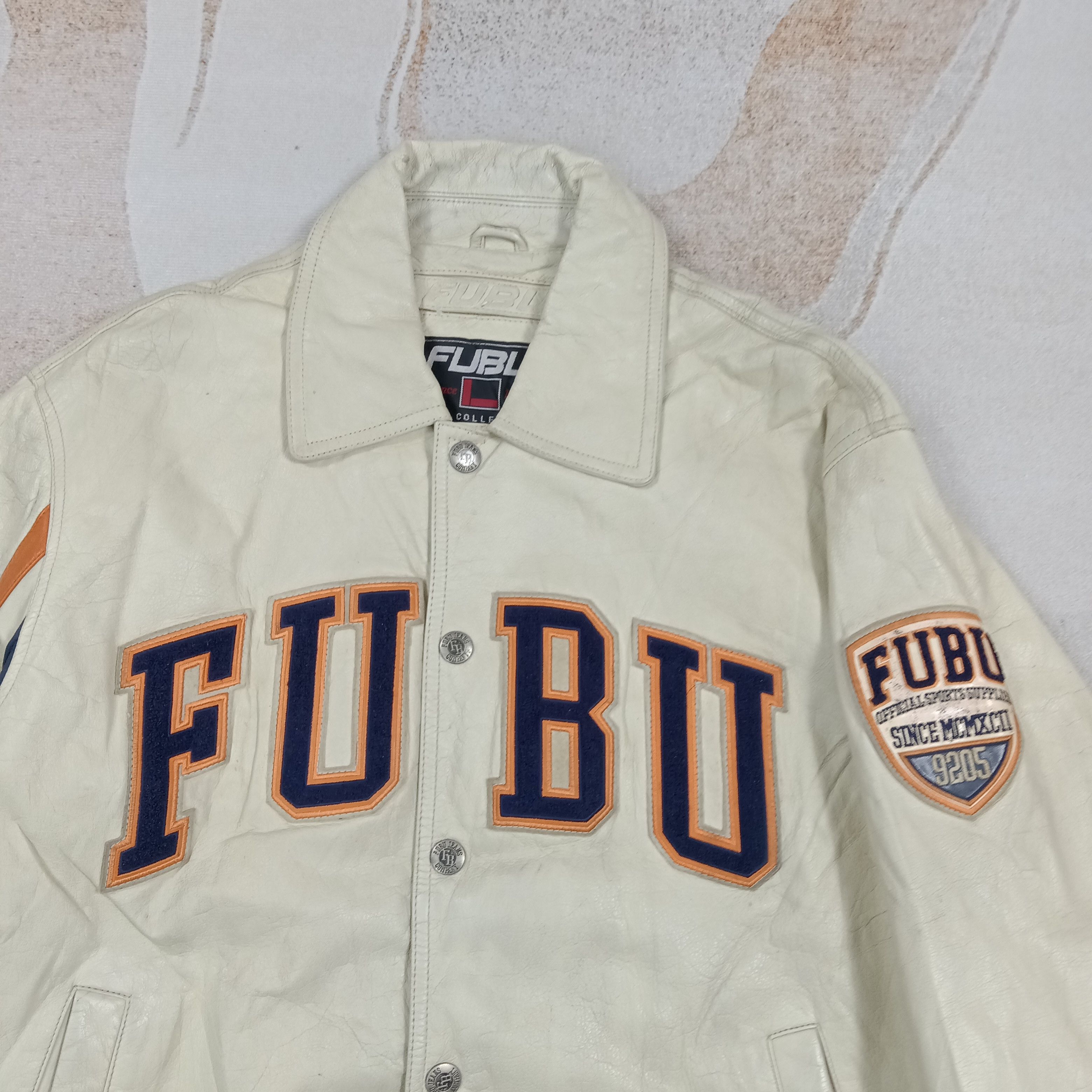 Fubu FUBU American Hip Hop 90's Leather Jacket C286N4 Size US L / EU 52-54 / 3 - 2 Thumbnail