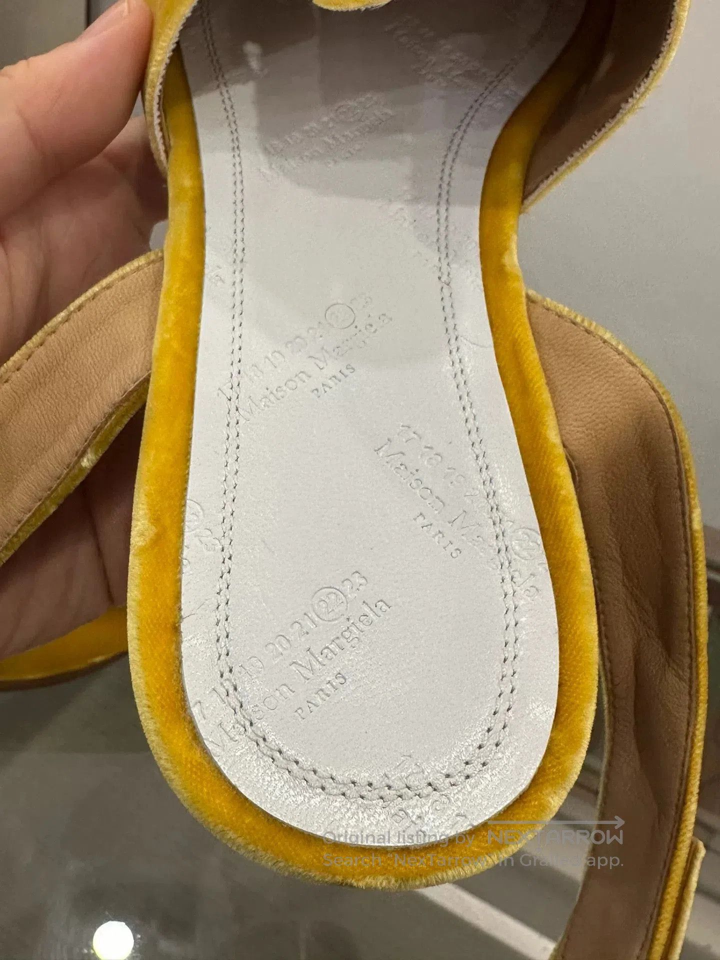 Maison Margiela Maison Margiela Yellow Velvet Split. Size US 8 / IT 38 - 7 Thumbnail