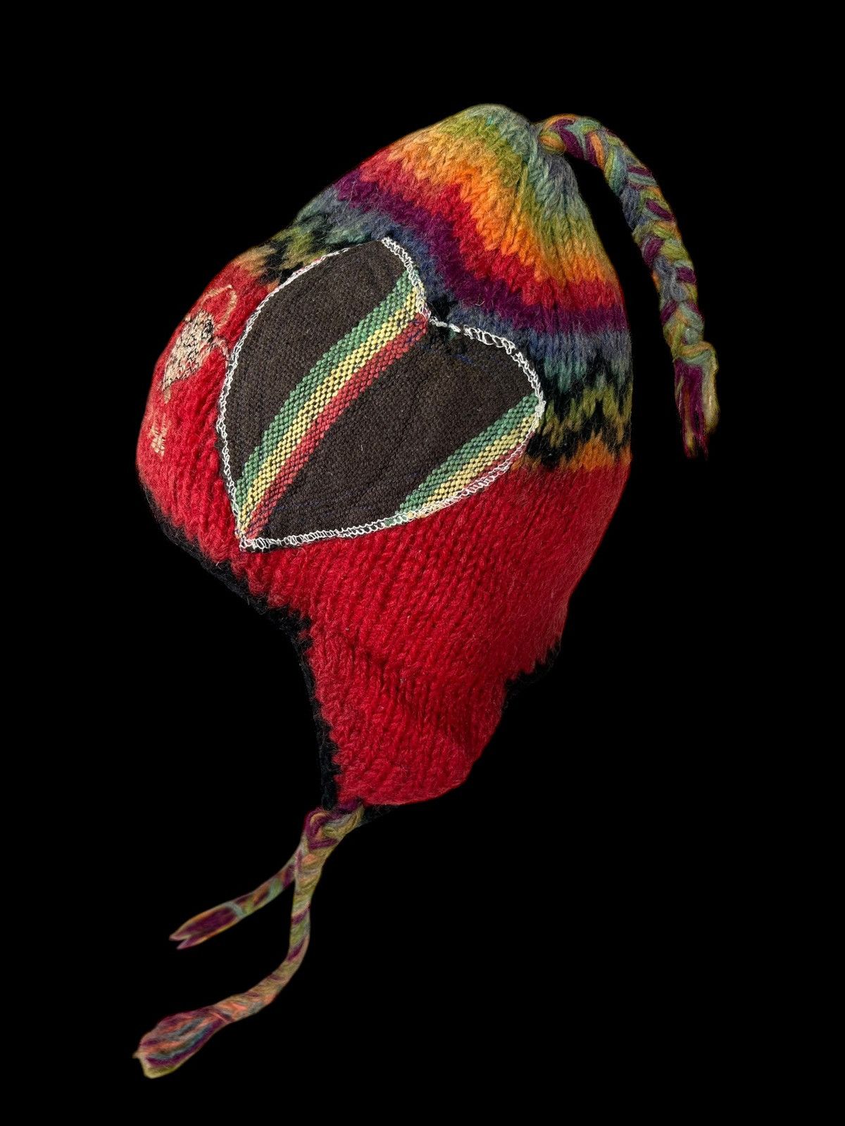 Japanese Brand × Kapital × Vintage Hippies Style Crochet knitt wool Beanie Hats Size ONE SIZE - 2 Thumbnail