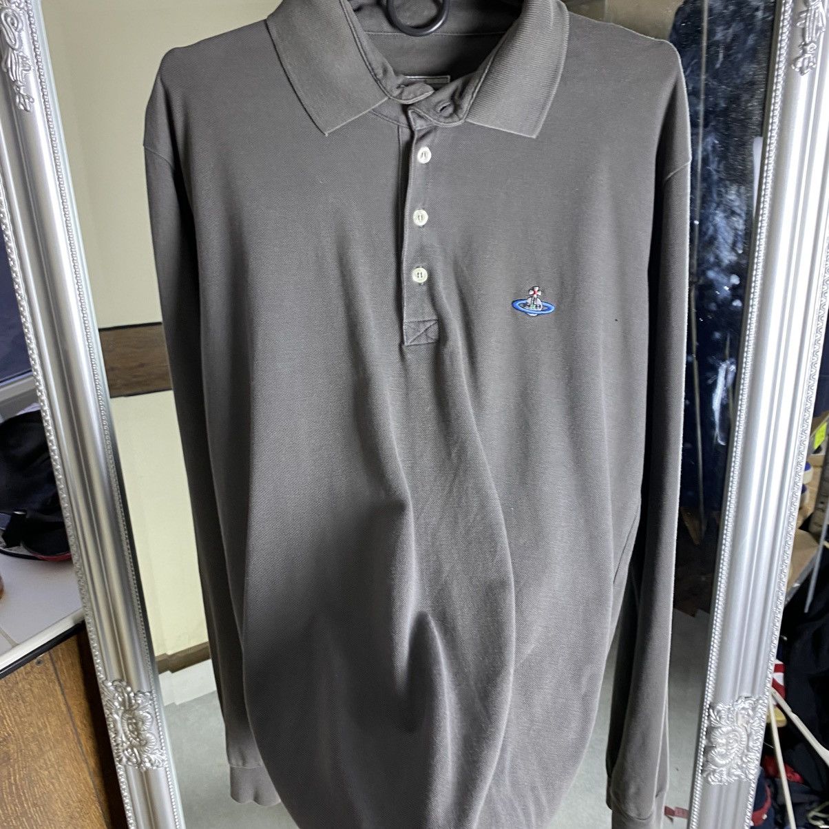Vivienne Westwood Vivienne Westwood Polo Long Sleeve Shirt Orb Logo Basic Size US L / EU 52-54 / 3 - 3 Thumbnail