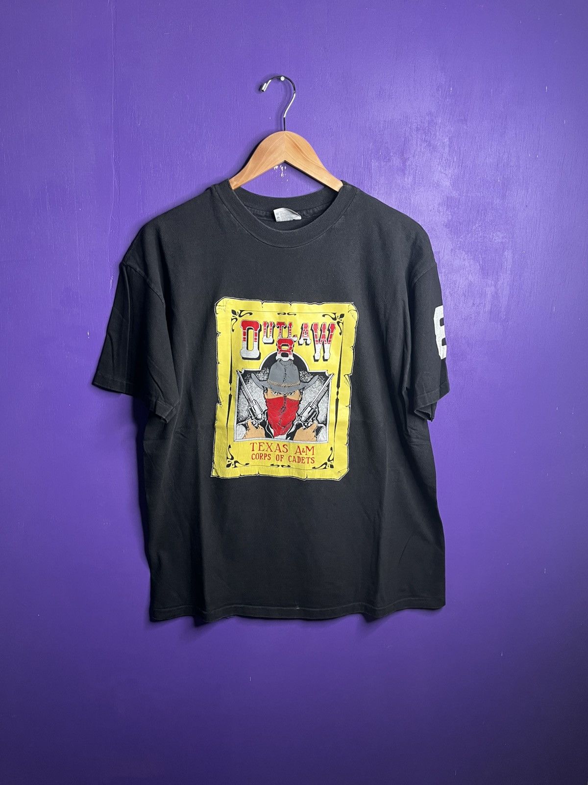 Vintage Vintage 90s Texas ATM outlaw 8 corps t-shirt Size US L / EU 52-54 / 3 - 1 Thumbnail