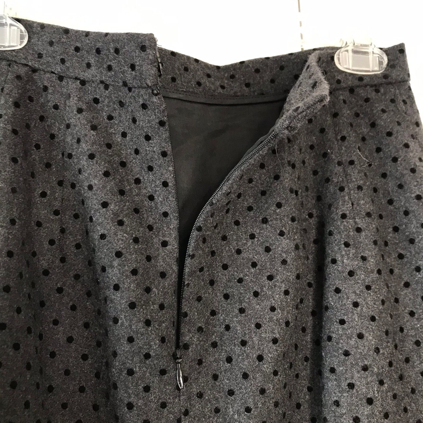 Vintage Vintage Rickie Freeman for Teri Jon velvet polka dot skirt Size 27" / US 4 / IT 40 - 3 Thumbnail