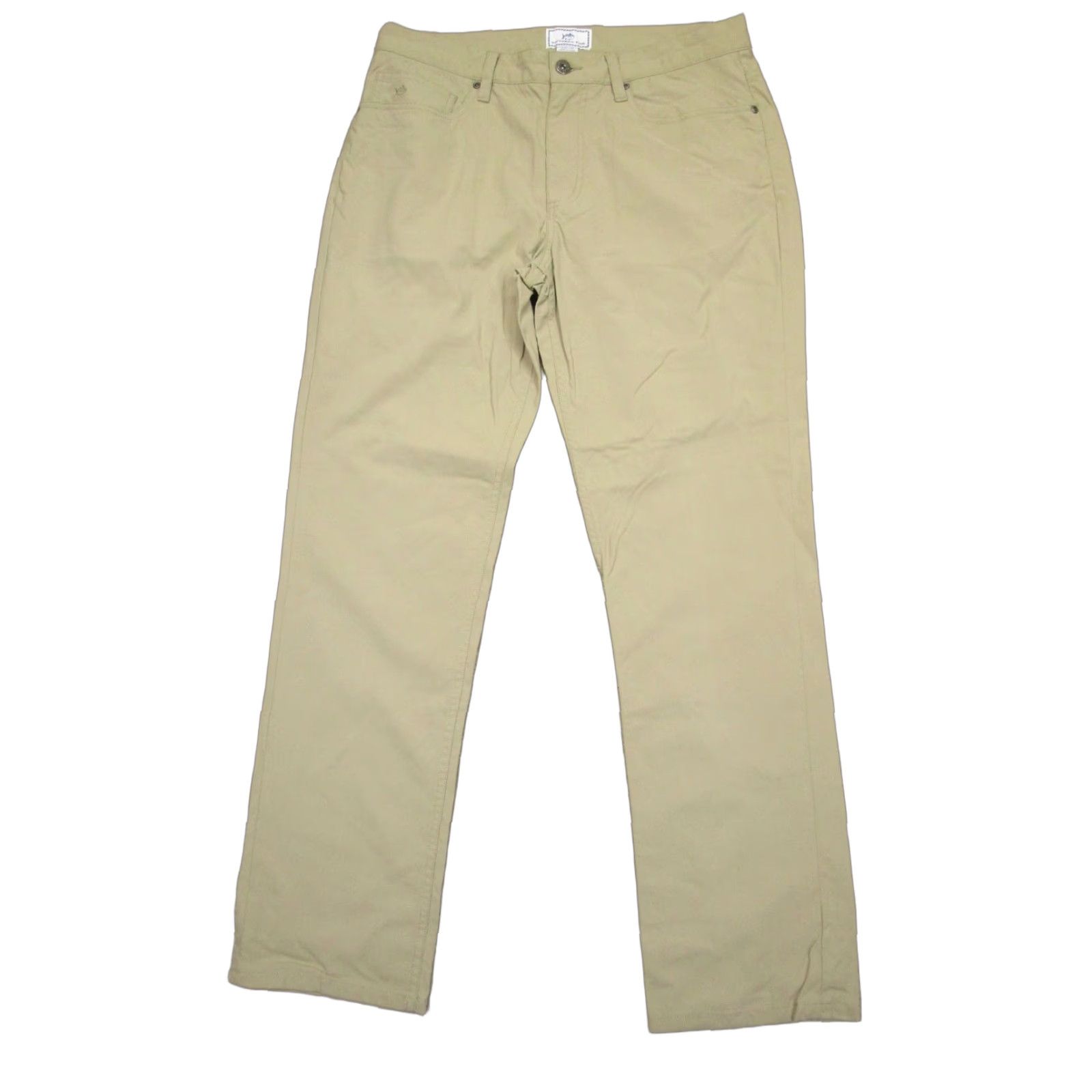 Southern Tide Southern Tide Pants Men Regular 33x32 Nylon Spandex Lightweight Chino Logo Ivory Size US 33 - 1 Thumbnail