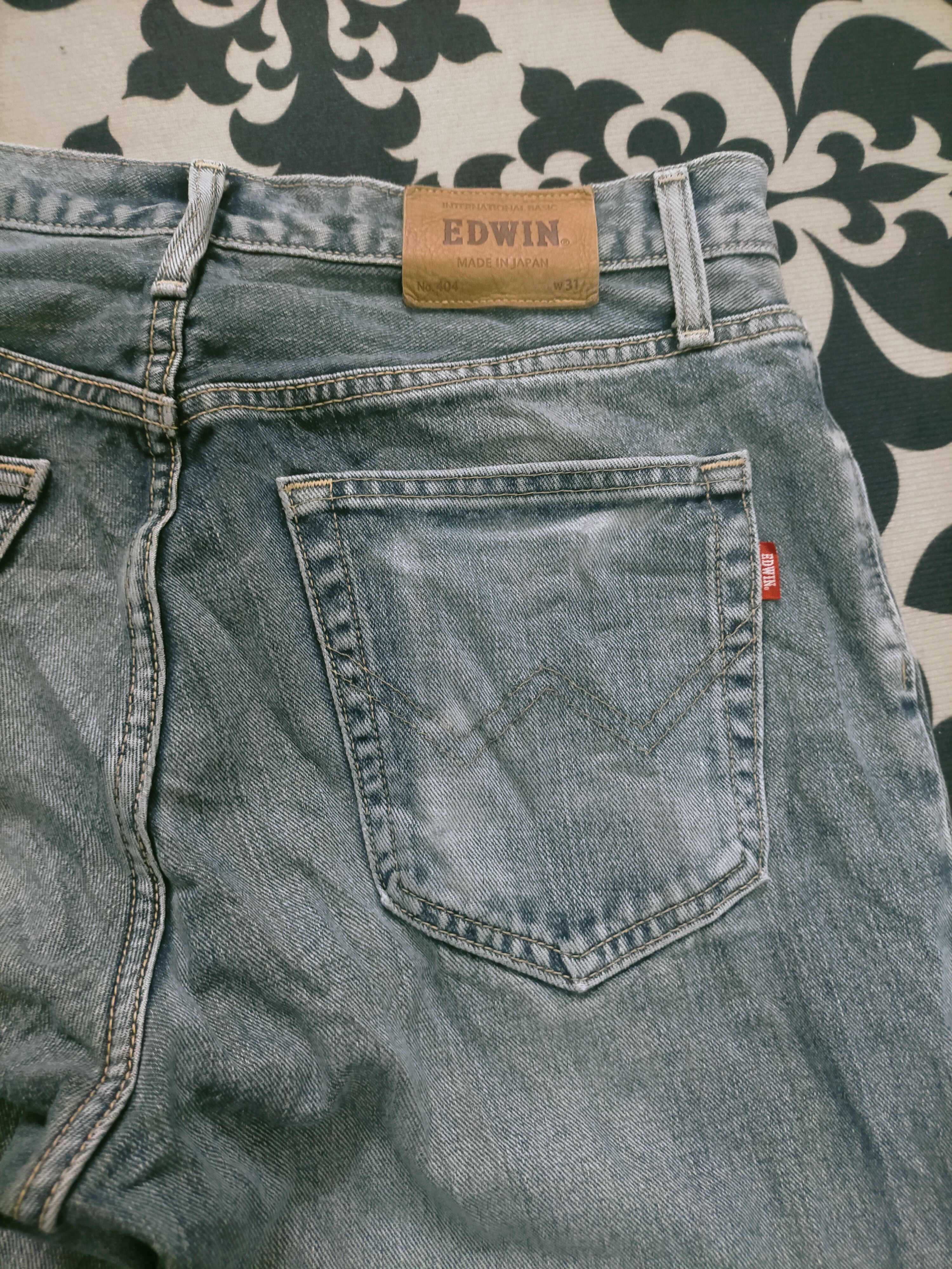 Edwin × If Six Was Nine × Vintage 🔥Mudwash🔥Edwin 404 Distressed Straight Cut Jeans Size US 31 - 5 Thumbnail