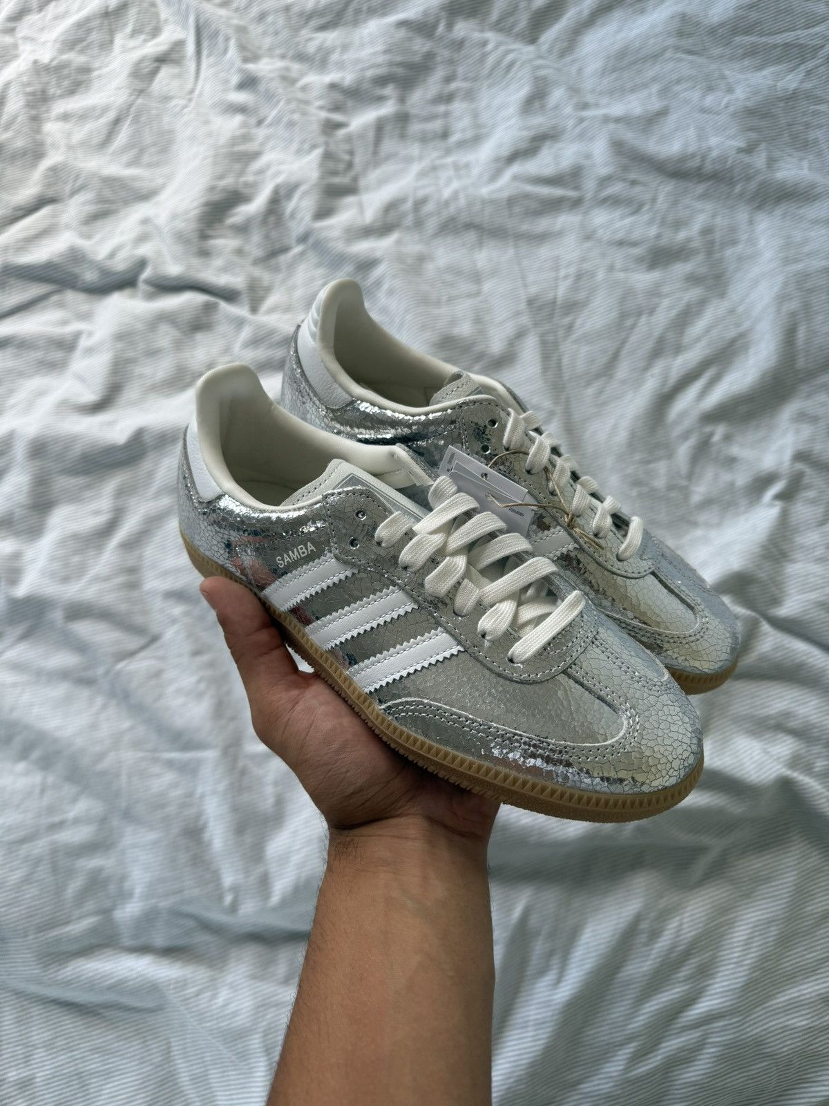 Adidas Adidas Samba OG – Silver Metallic – Size EU 39 1/3 US7.5W Size US 9 / IT 39 - 7 Thumbnail