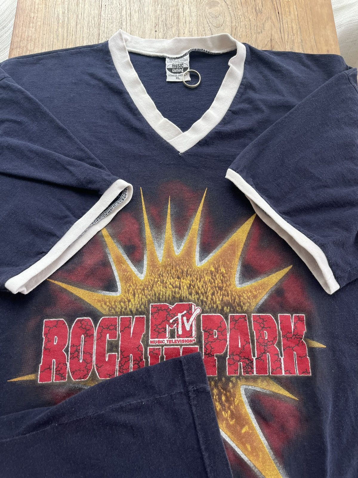 Vintage Vintage MTV Rock I’m Park ( Ringer Shirt )1998’s Tour tees Size US XL / EU 56 / 4 - 8 Thumbnail