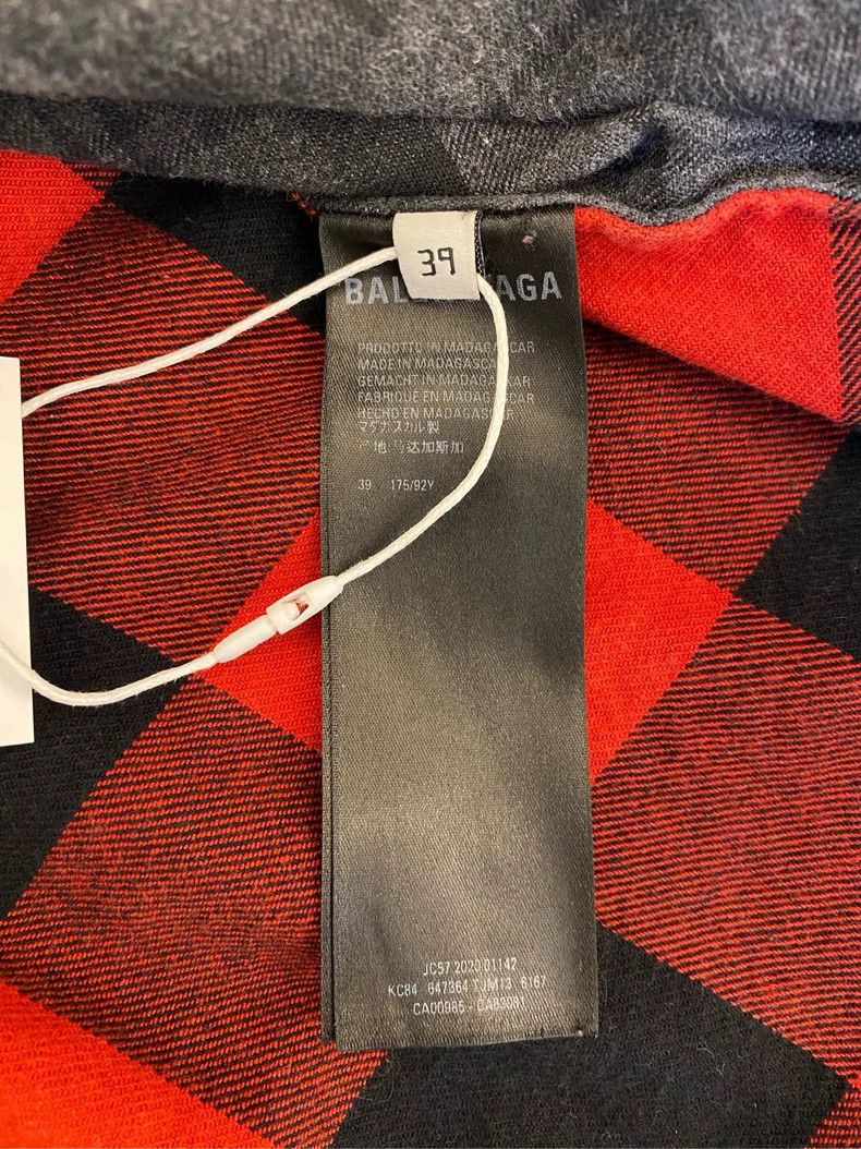 Balenciaga Balenciaga size 39 Wool plaid shirt Size US XS / EU 42 / 0 - 5 Thumbnail