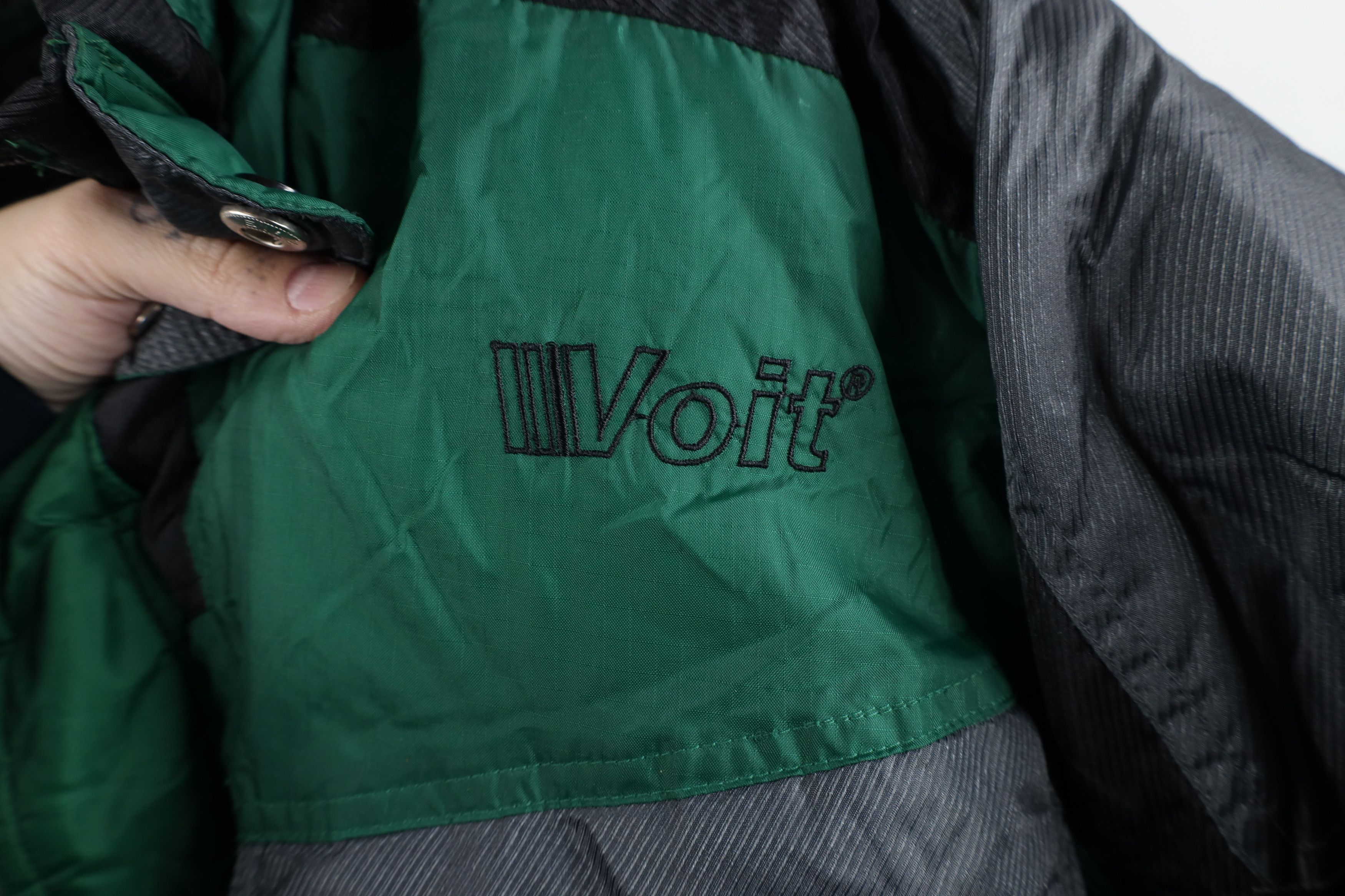 Vintage Vintage 90s Streetwear Hooded Puffer Parka Jacket Green Size US L / EU 52-54 / 3 - 4 Thumbnail