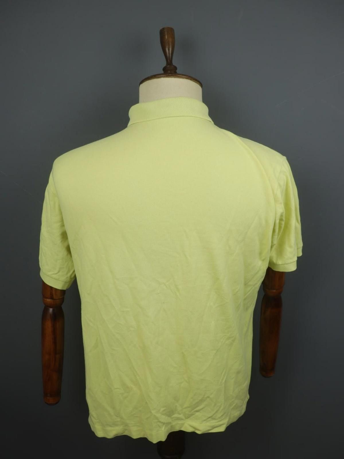 Lacoste Lacoste Yellow 100% Cotton Popover Polo Shirt Size 5 Size US M / EU 48-50 / 2 - 2 Thumbnail