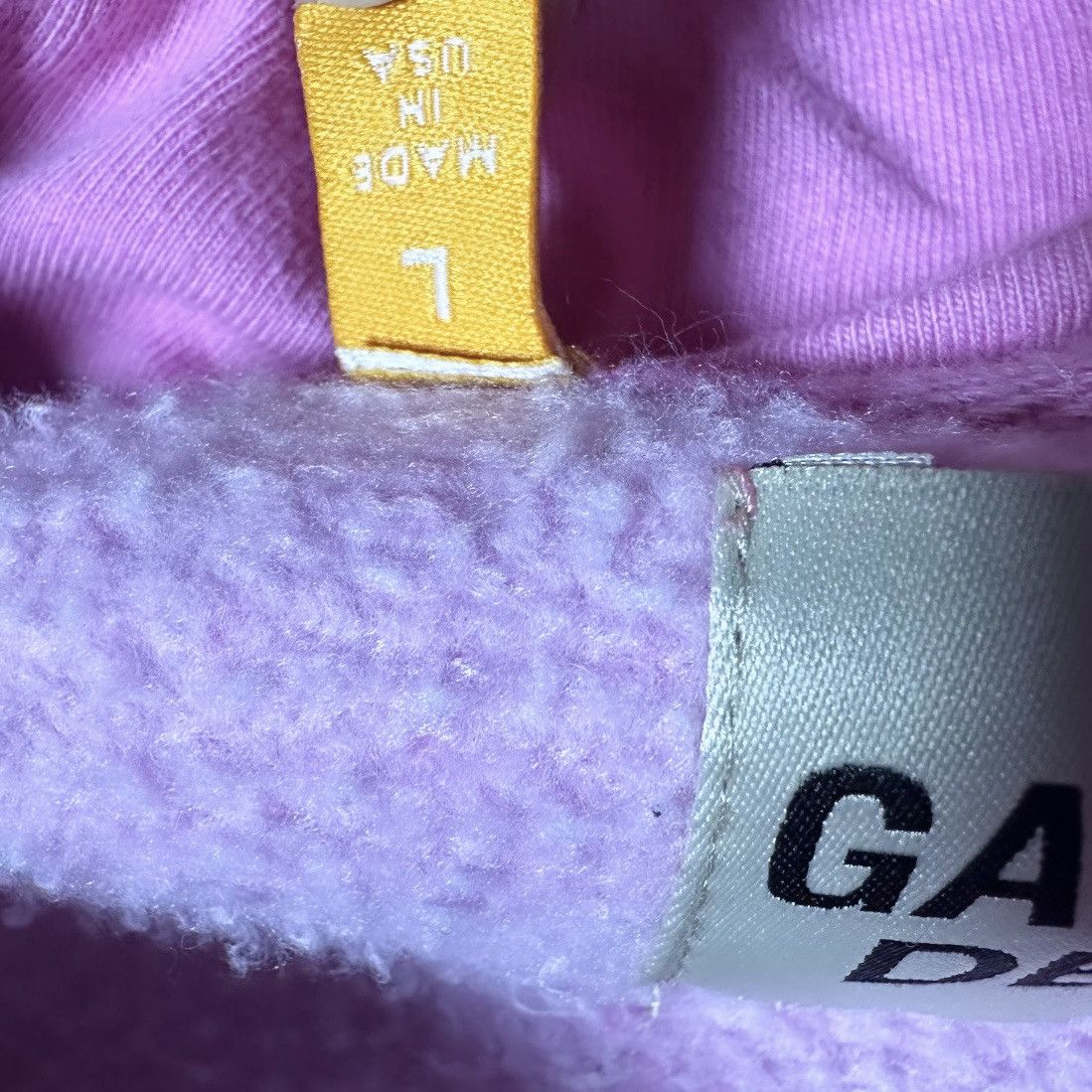 Gallery Dept. PINK DISTRESSED CENTER LOGO HOODIE Size US L / EU 52-54 / 3 - 7 Thumbnail