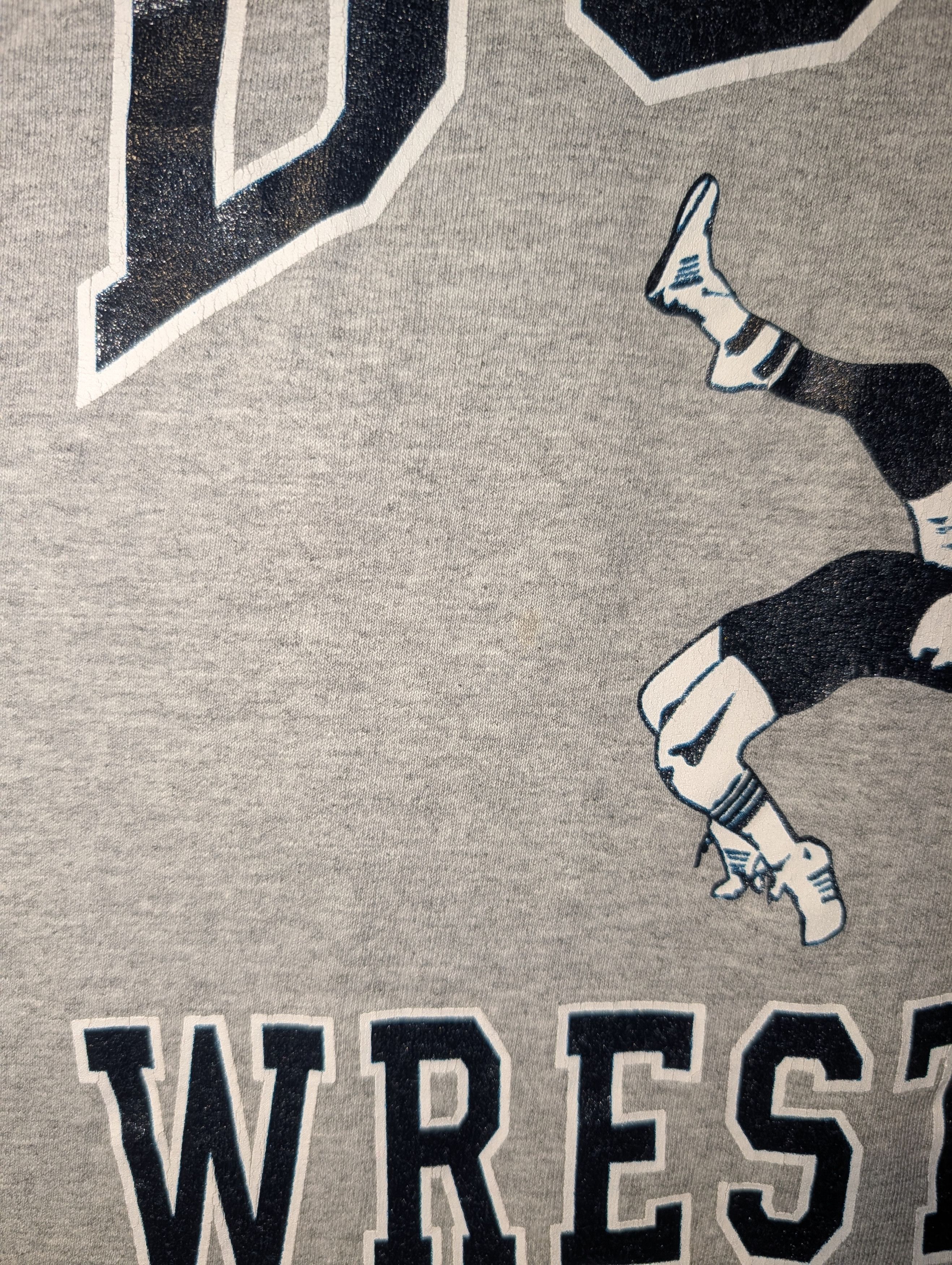 NCAA Vintage 90s Duke University Wrestling T-Shirt Blue Devil Size US XL / EU 56 / 4 - 5 Thumbnail