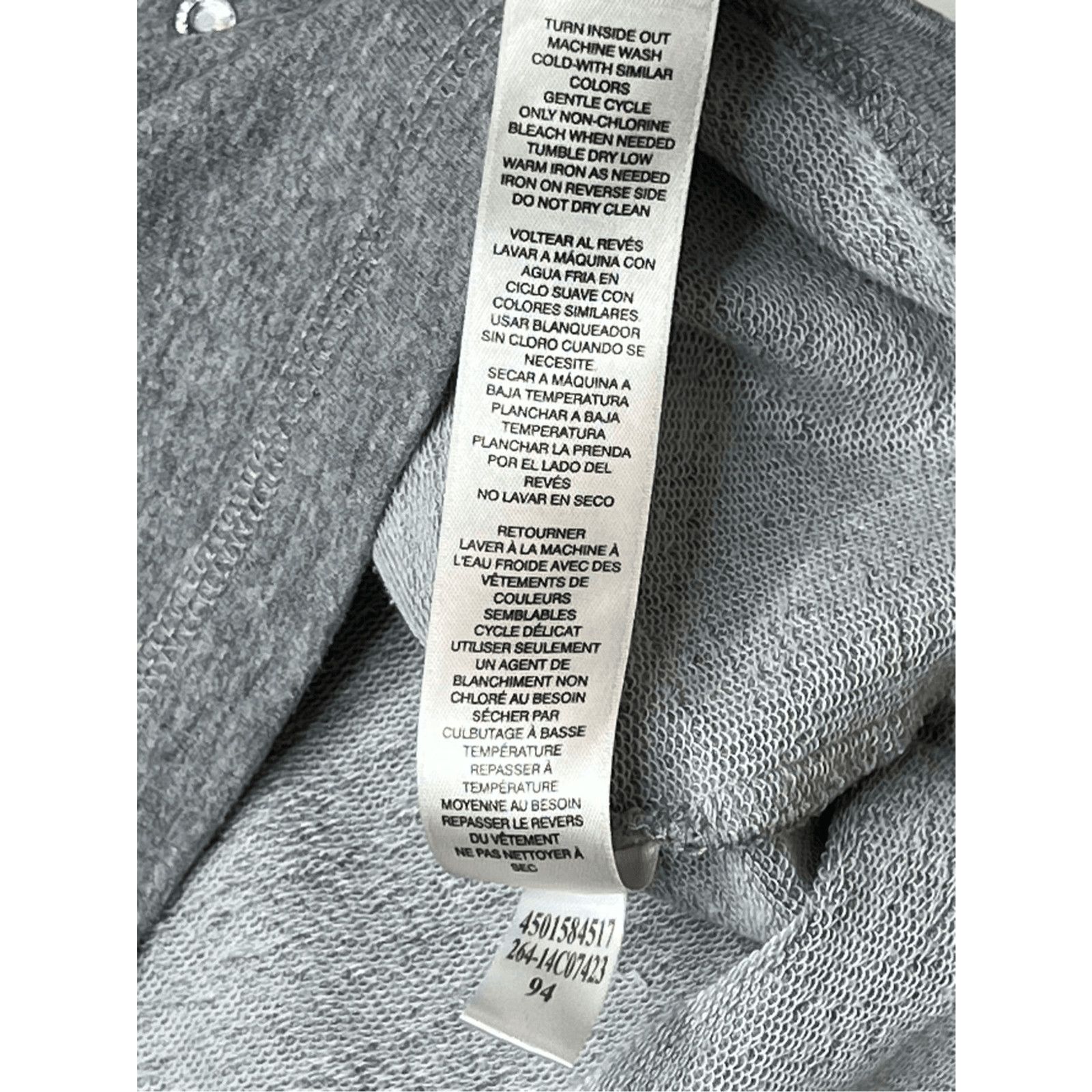 Chicos Weekends + Chico's French Terry Gray Sweatshirt 1=M=8/10 Size M / US 6-8 / IT 42-44 - 11 Thumbnail