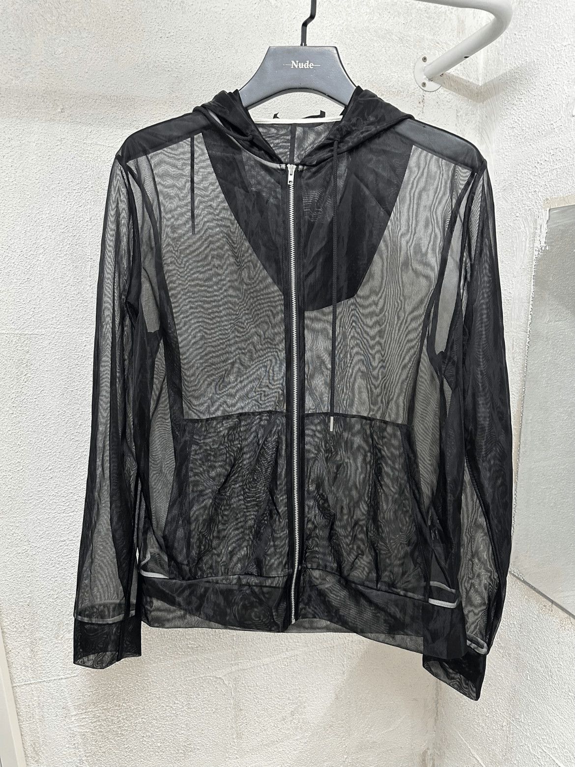 Helmut Lang Helmut Lang Logo Zip Up Hoodie Pink M/L | Grailed