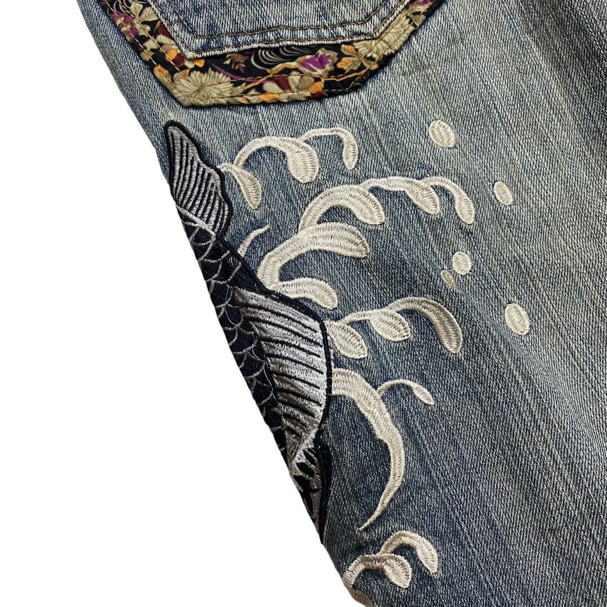 Vintage Sukajan denim emboridery distressed pant Size US 36 / EU 52 - 15 Thumbnail