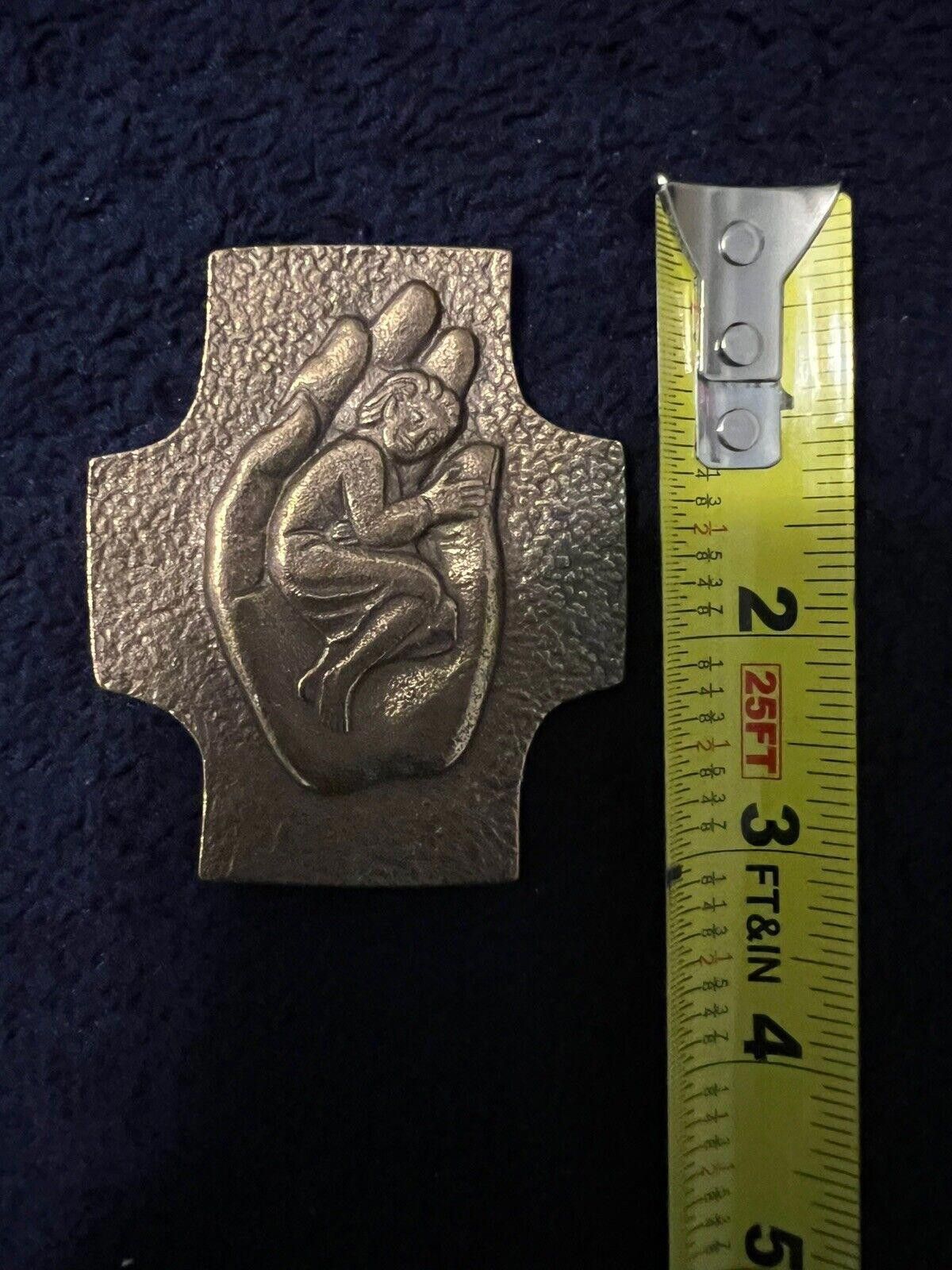 Designer Bronze Cross Child In Hand Buckle Made In Germany Size ONE SIZE - 5 Thumbnail
