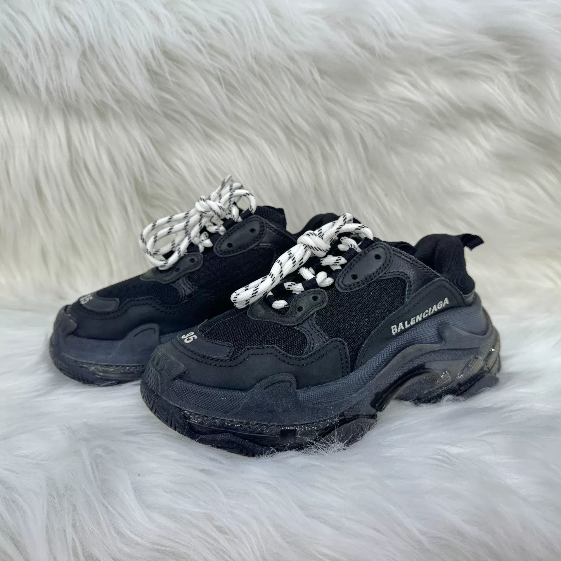 Balenciaga Balenciaga Triple S Mesh Low-Top Sneakers Women Size US 4 / IT 34 - 1 Thumbnail